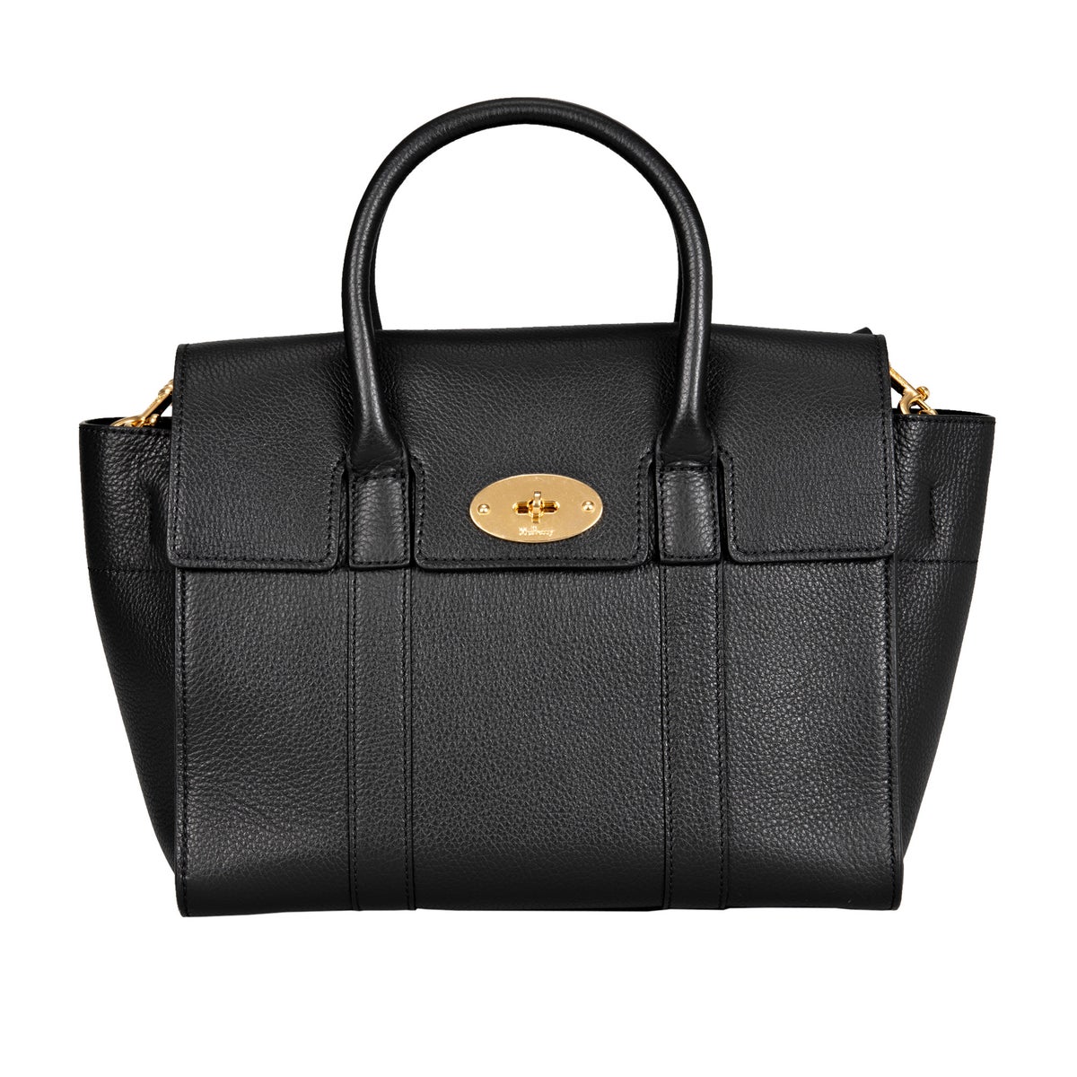 Mulberry Classic Small Grained Bag, Black | Costco Mulberry Classic Small Grained Bag, Black | Costco