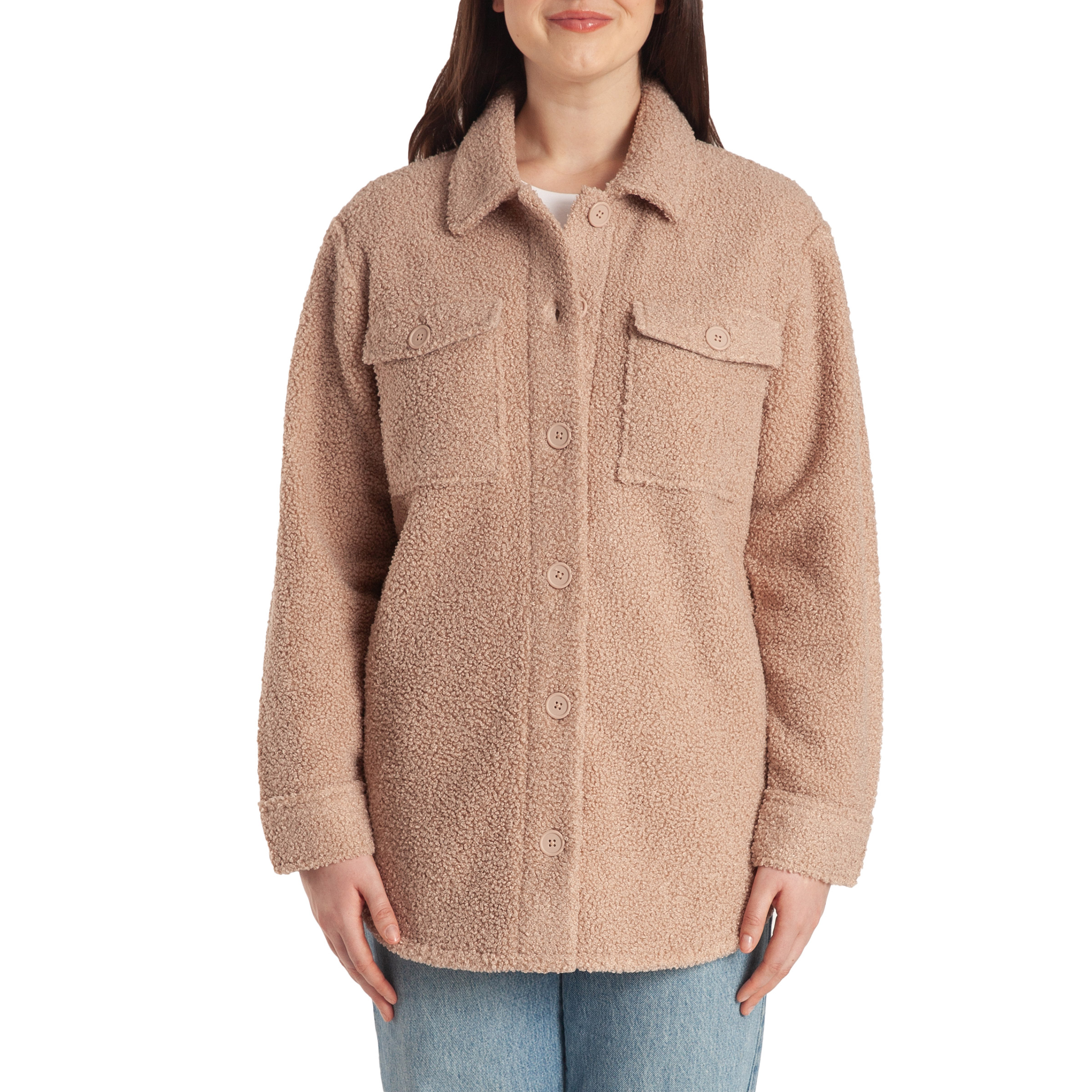 Lazypants Women's Teddy Sherpa Shacket