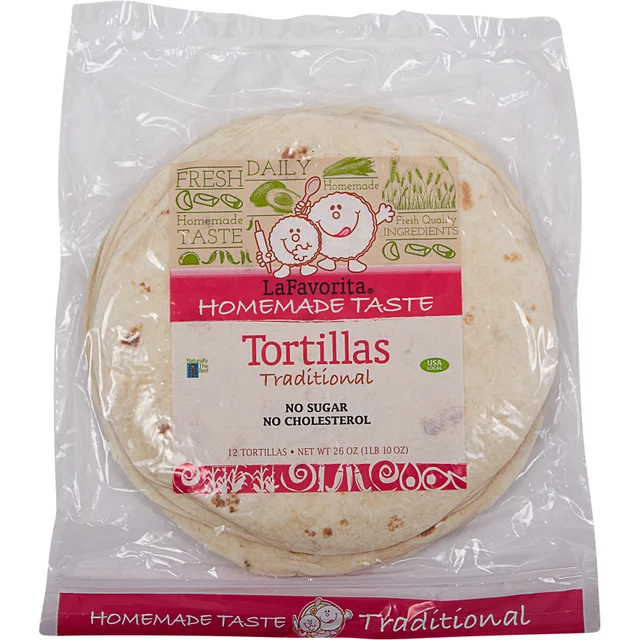 La Favorita Traditional Tortillas, 8", 36-count