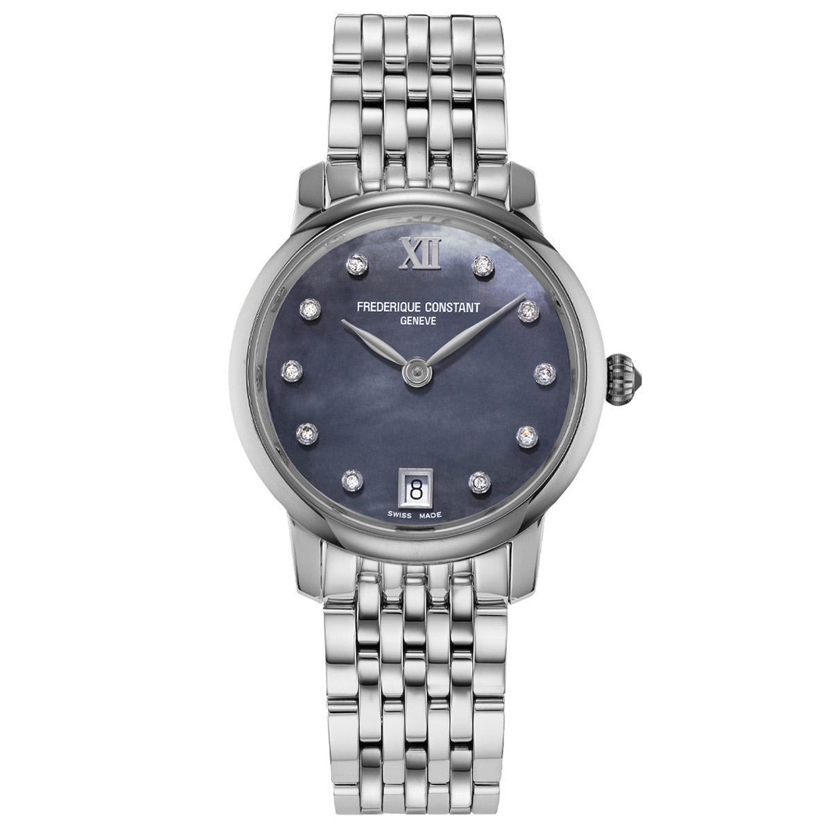 Frederique Constant Classics Slimline Diamond Stainless Steel