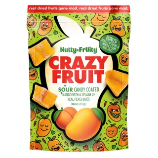 NUTTY & FRUITY CRAZY FRUIT SOUR MANGO 30 OZ