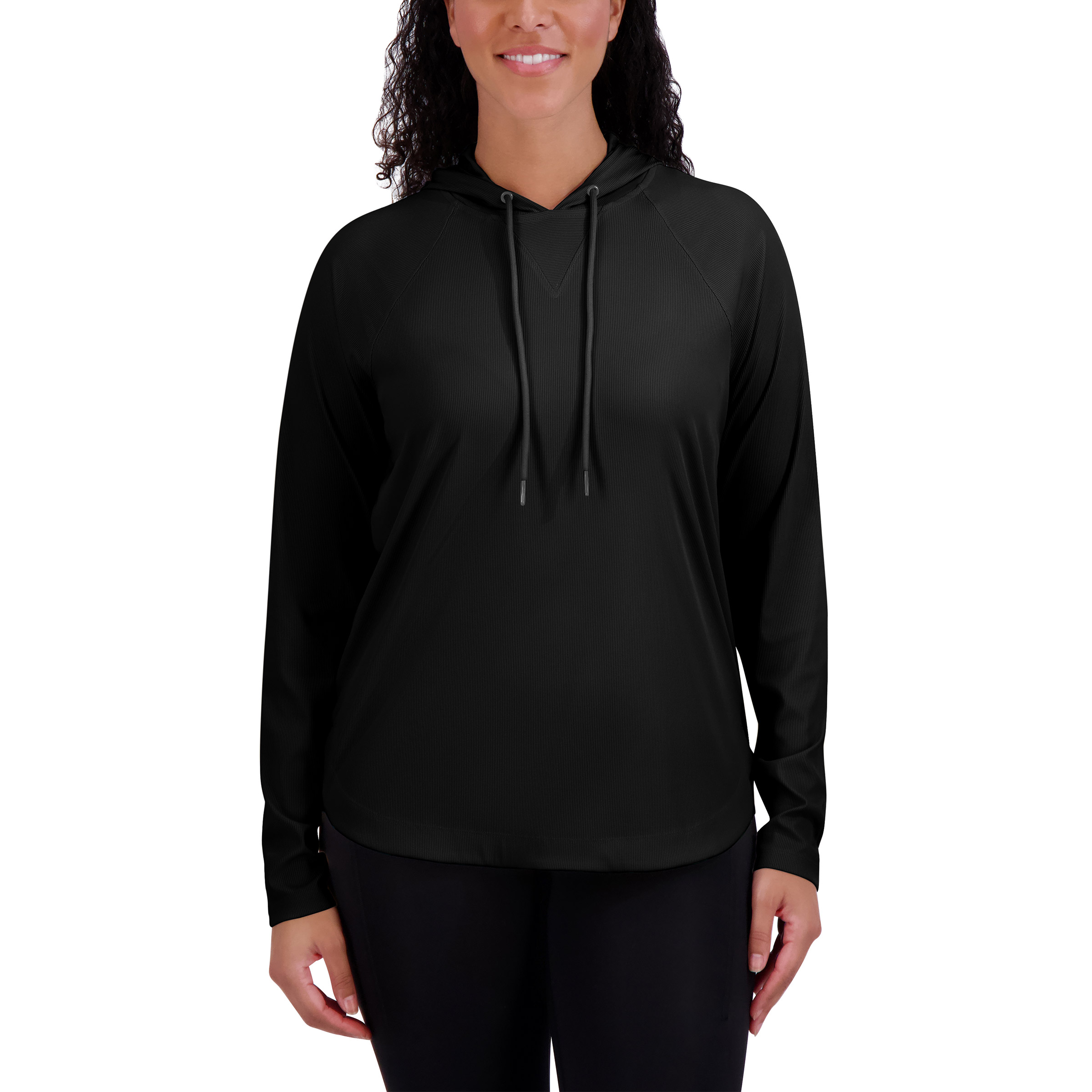 Sage Women's Long Sleeve Ribbed Hoodie