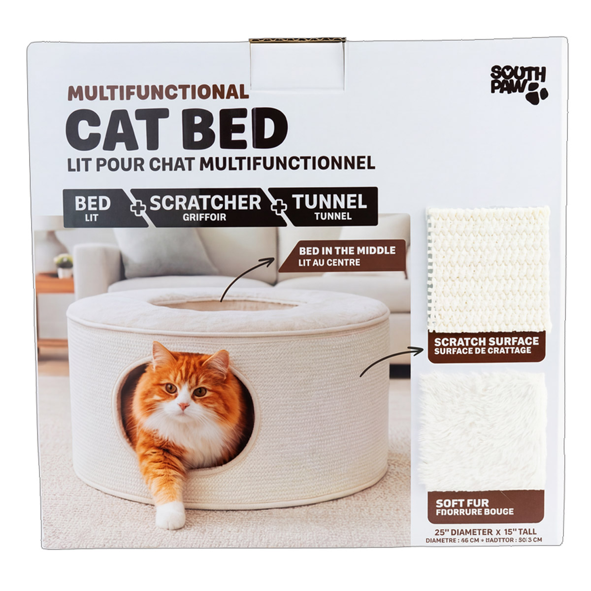 South Paw Multi–functional Cat Tunnel and Bed | Costco