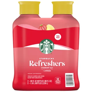 STARBUCKS REFRESHER STRAWBRY ACAI LEMONADE 2/40 OZ