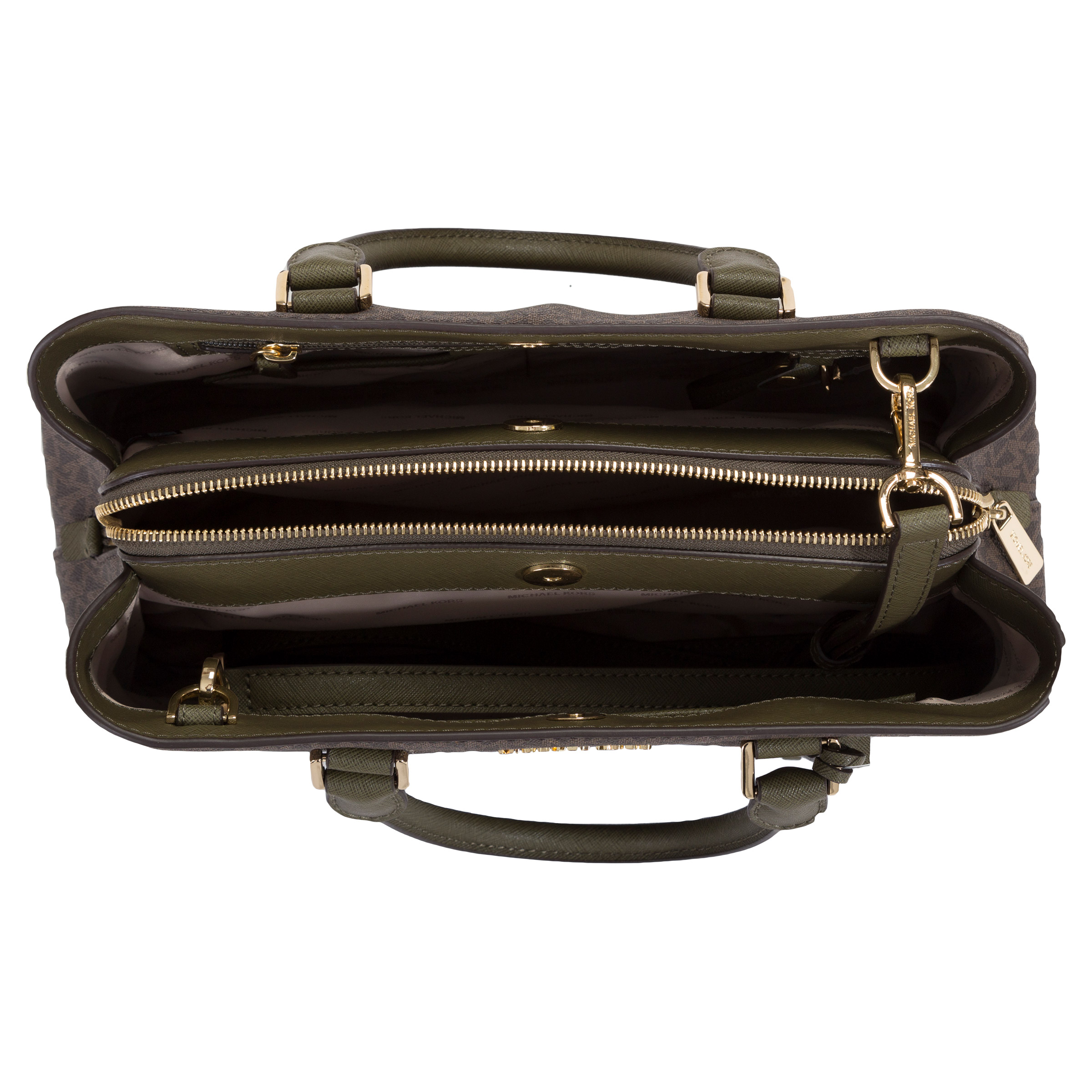 Michael Kors Savannah Large Satchel Bag, Olive | Costco