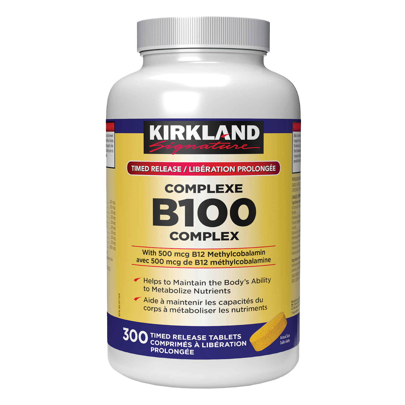 Kirkland Signature Timed Release B100 Complex, 300 Tablets