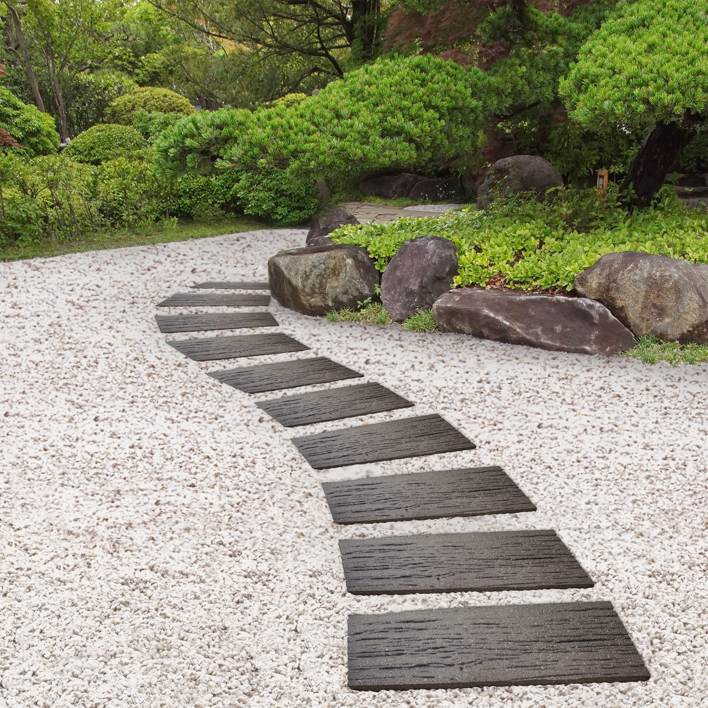 Multy Home 4-pack Railroad Tile Stepping Stone