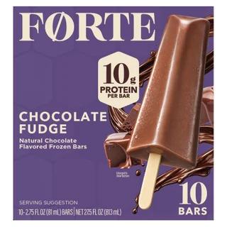 FORTE CHOCOLATE FUDGE BARS 10 COUNT BOX