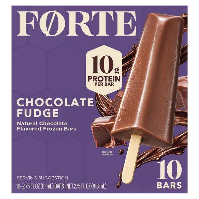FORTE CHOCOLATE FUDGE BARS 10/2.75 OZ