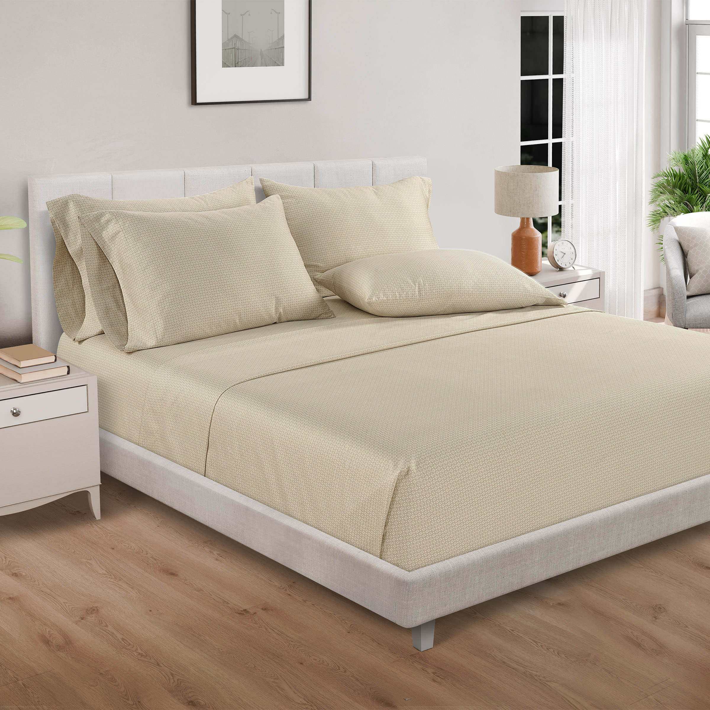 Pure Earth Organic 300 Thread Count 6-piece Sheet Set