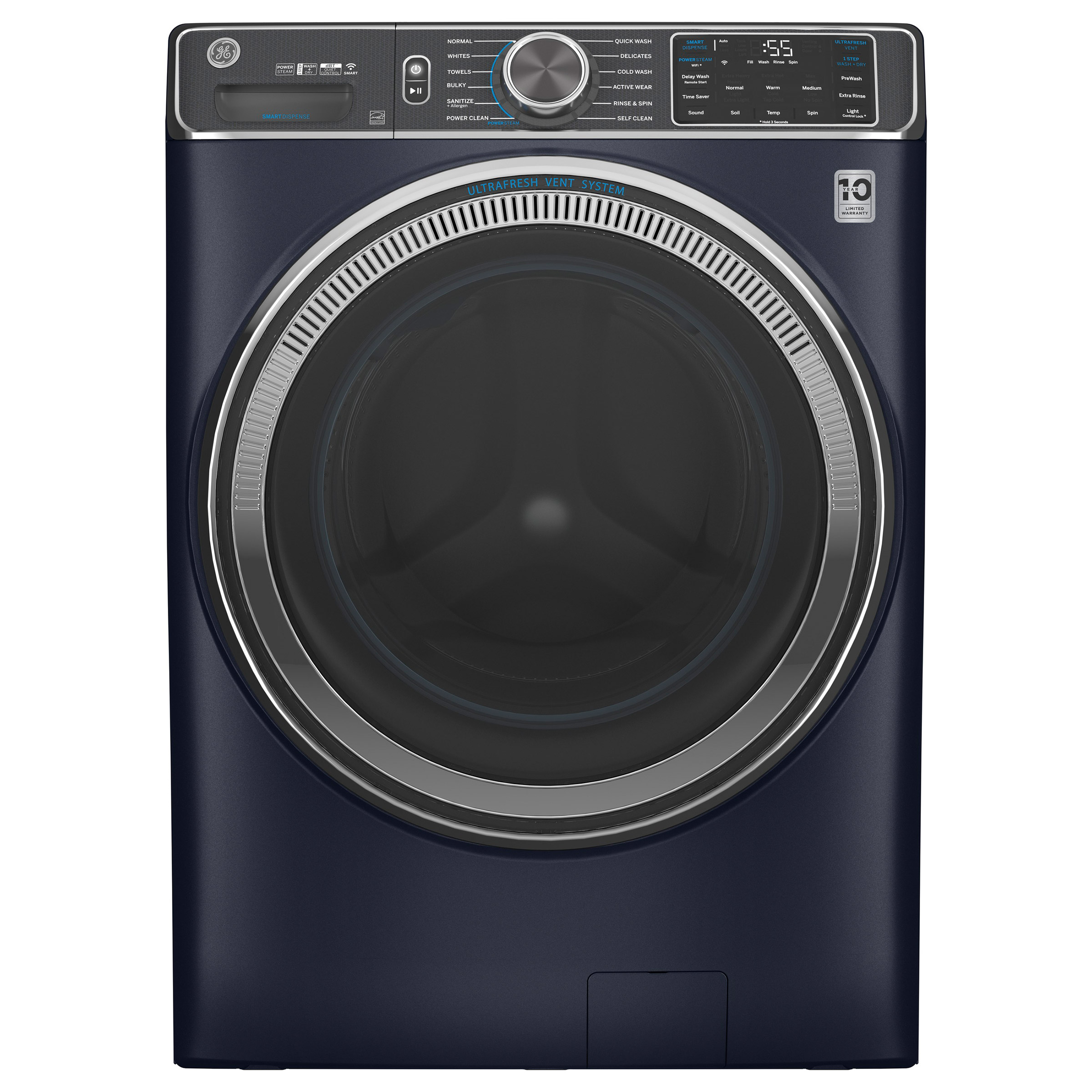 GE 5.0 cu. ft. Washer with UltraFresh Vent System and OdorBlock