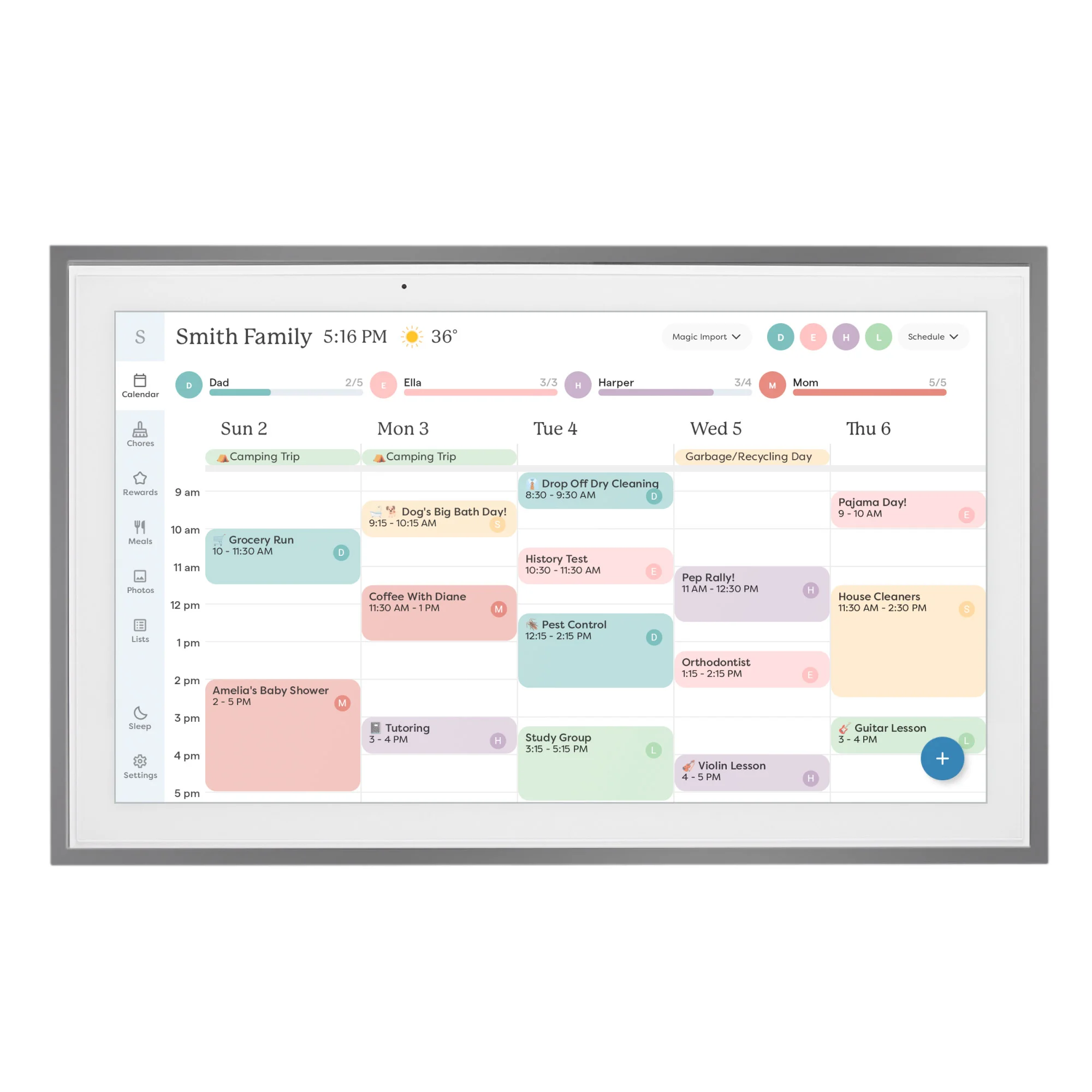 Skylight 15" Smart Touchscreen Calendar and Organizer