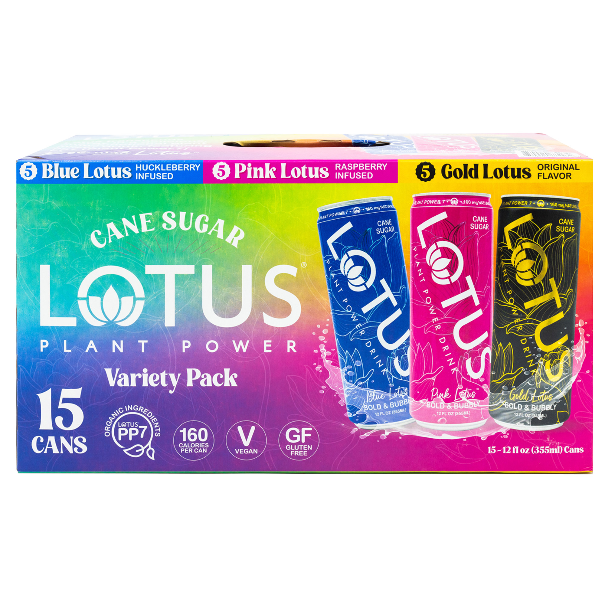 Lotus Energy Drink, Variety Pack, 12 fl oz, 15-count | Costco