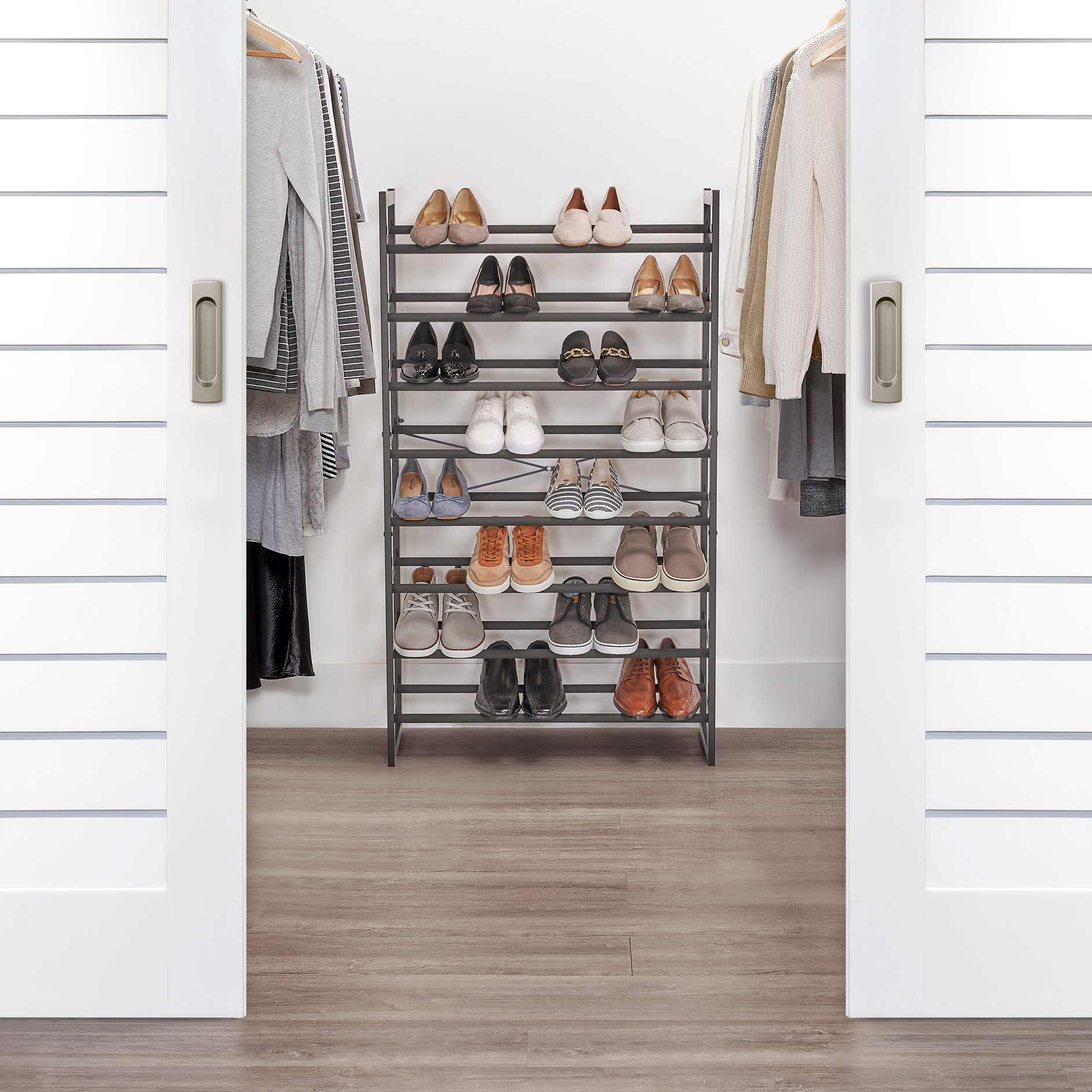Neatfreak Set of 2 4-tier Stackable Shoe Racks | Costco