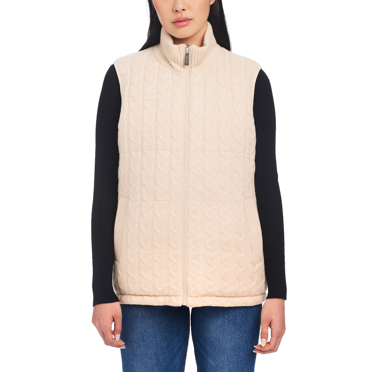 Modern Supply by Sanctuary Women's Reversible Cable Knit Vest