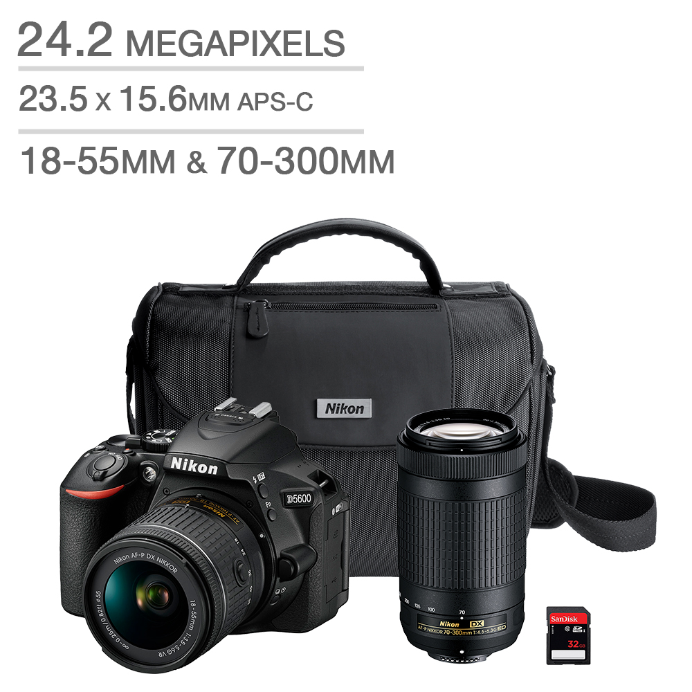 Nikon D5600 DSLR Camera Lens Bundle Costco - Main Image