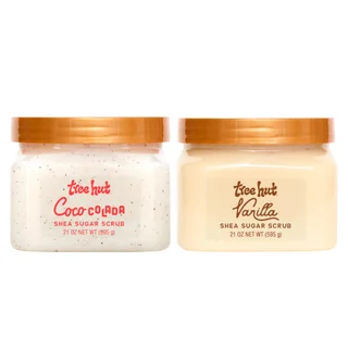 Tree Hut Body Scrub, Vanilla and Coco Colada, 21 fl oz, 2-pack