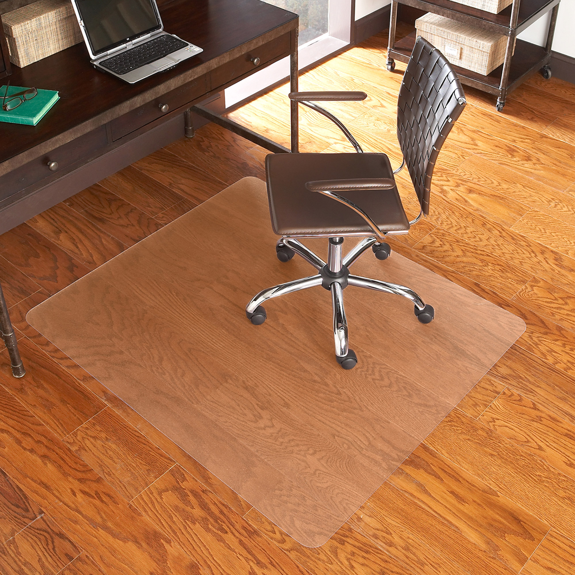 ES Robbins Chair Mat for Hard Floors  46 x 60 No Lip  Clear