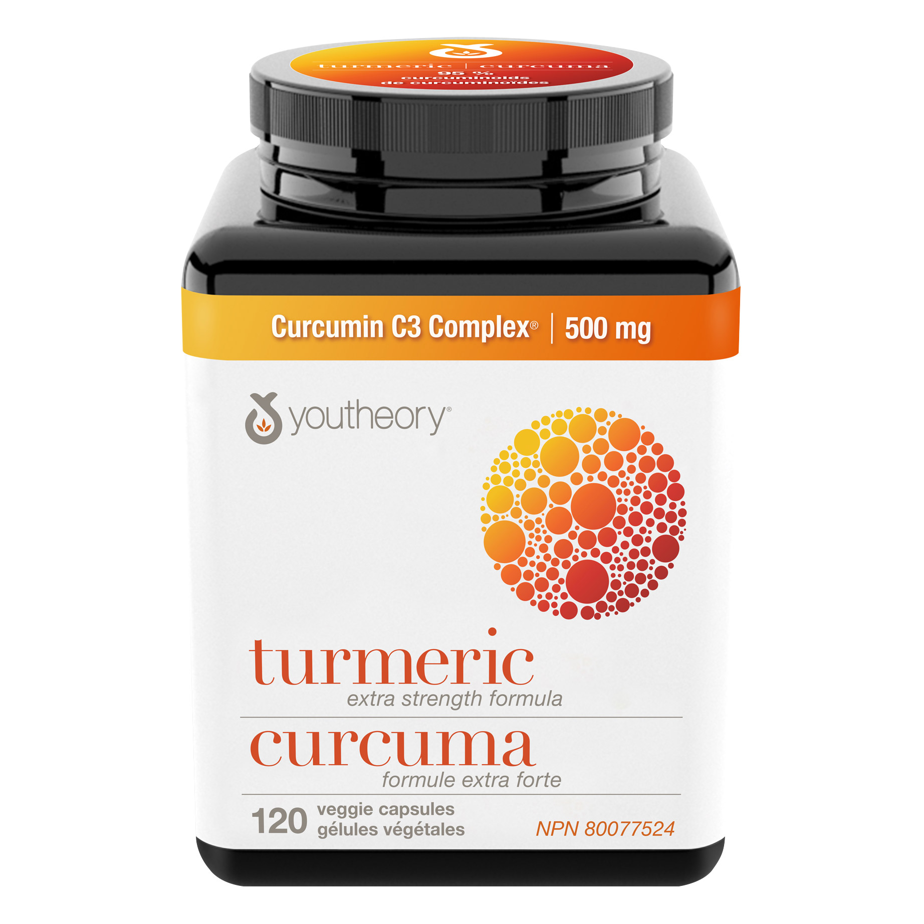 youtheory Turmeric Extra Strength 500 mg - 120 Veggie Capsules