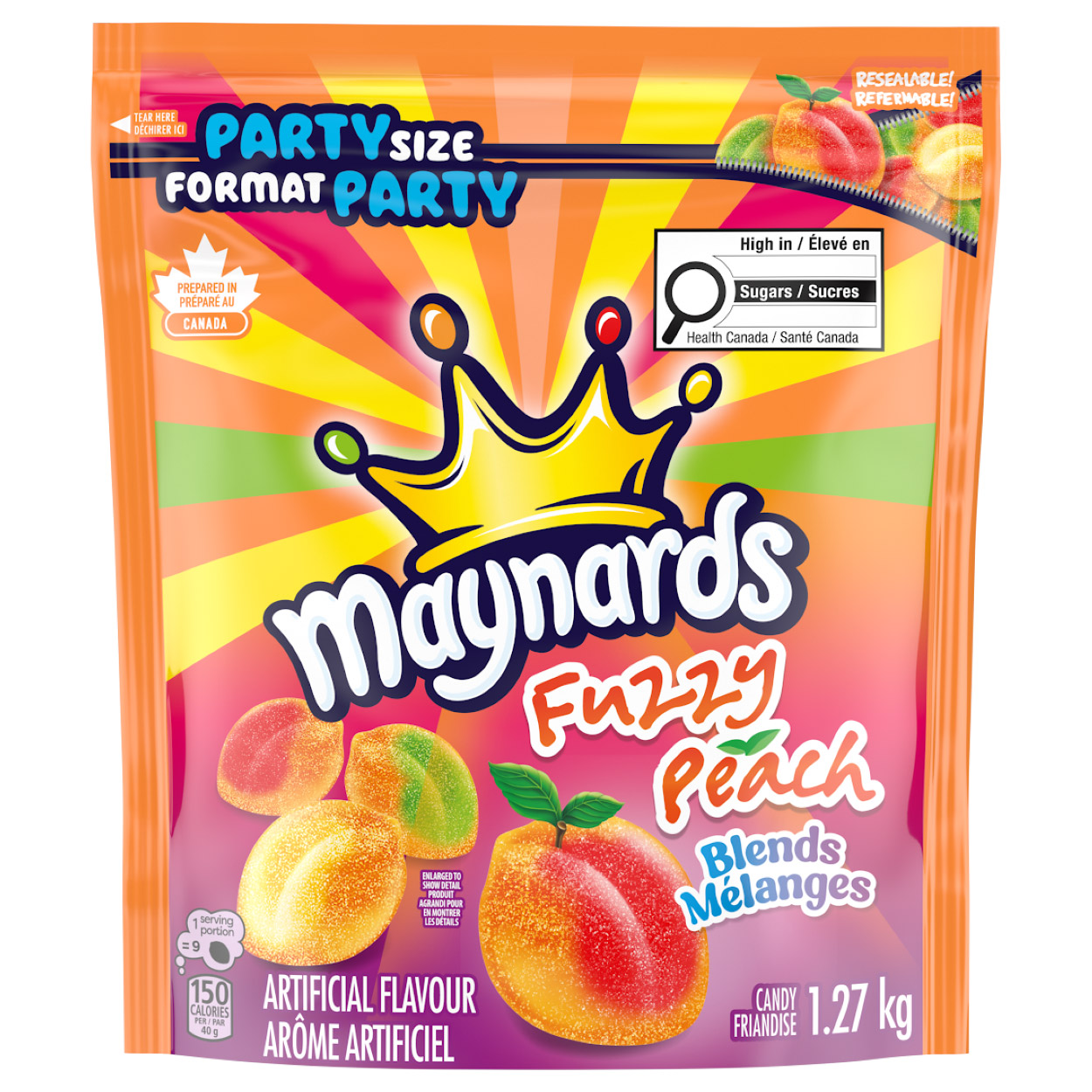 Maynards Fuzzy Peach Blends, 1.27 Kg