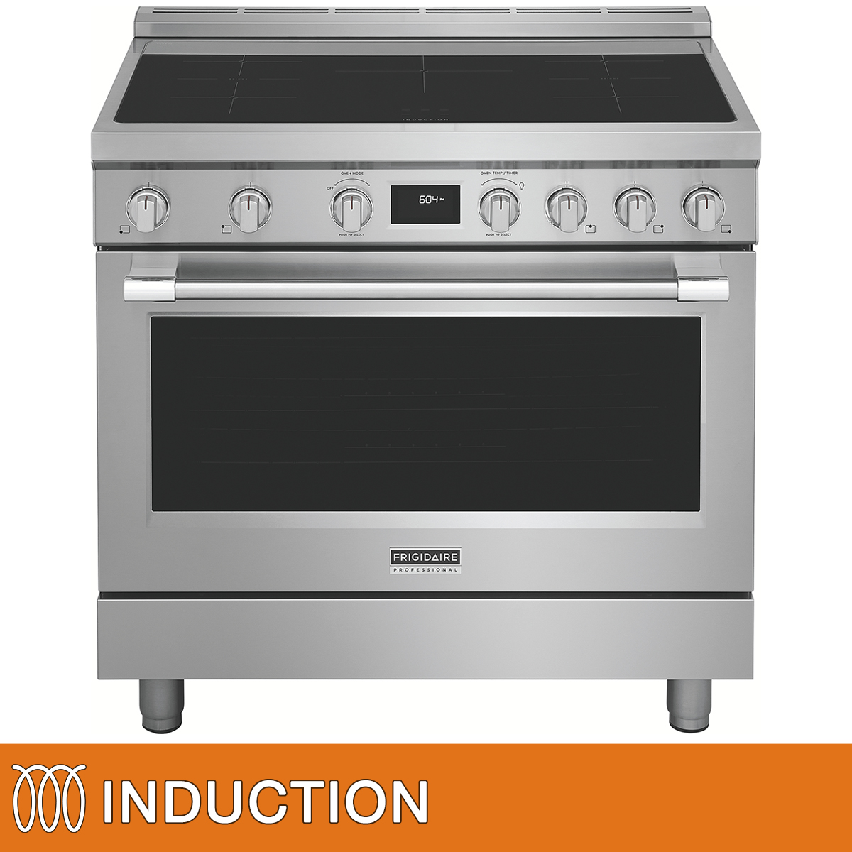Frigidaire Professional 36 in. 4.4 cu. ft. Stainless Steel Freestanding Induction Range with Dual Fan Convection