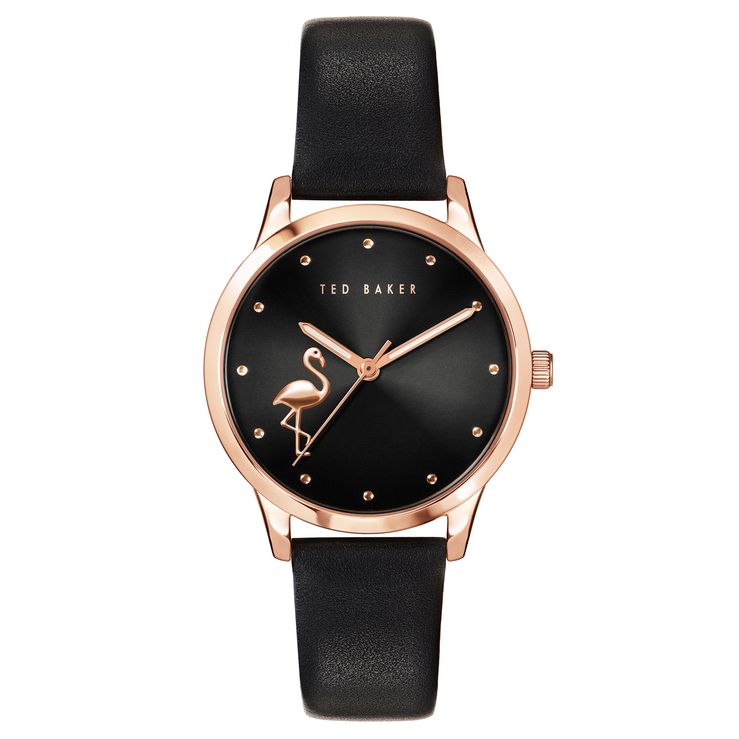 Ted Baker Fitzrovia Flamingo Black Dial Ladies Watch | Costco