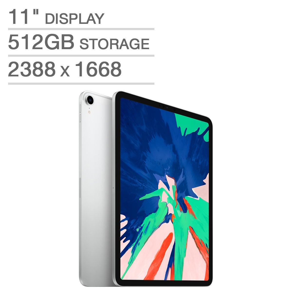 Apple iPad Pro A12X Bionic Chip 512GB - Silver | Costco