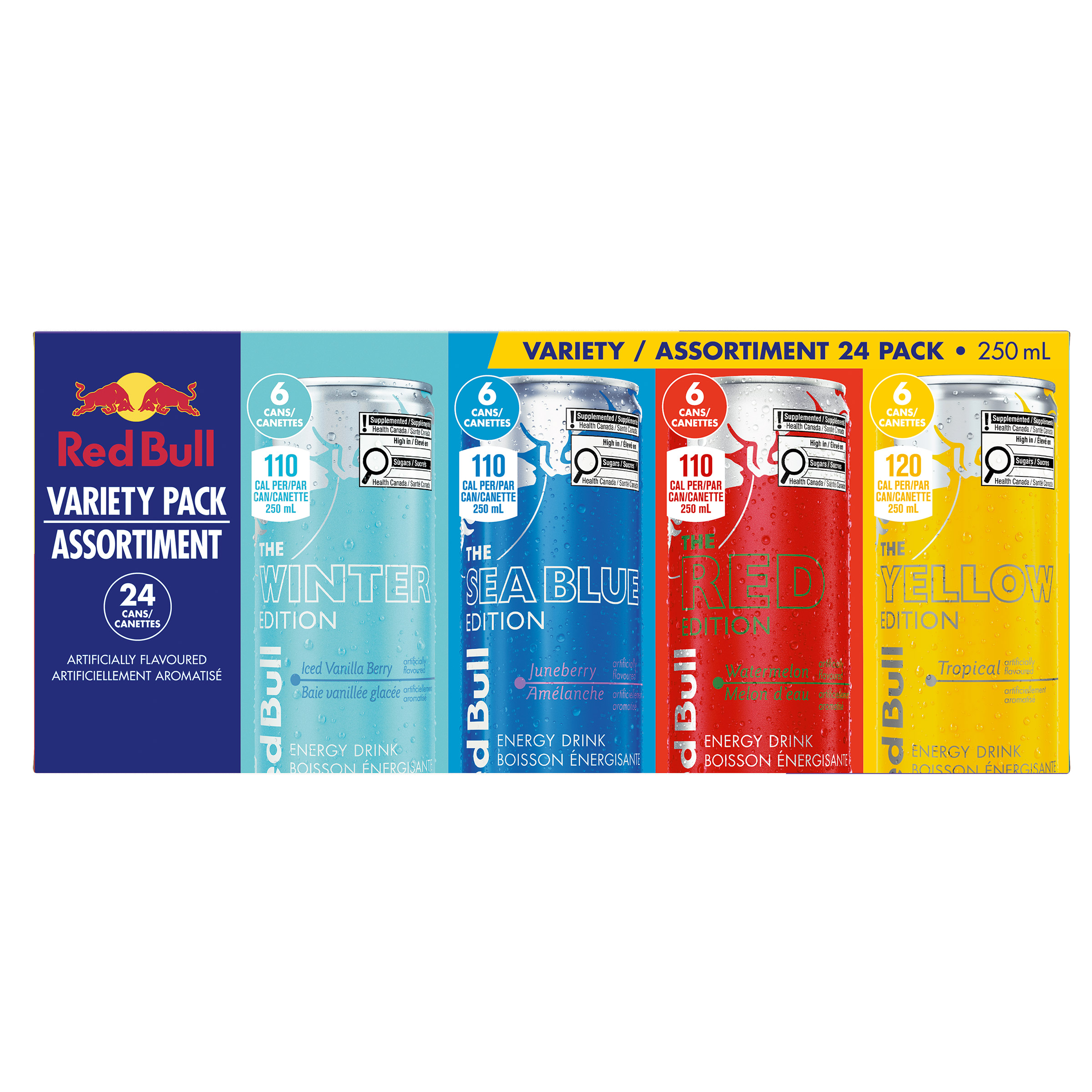 Red Bull Variety Pack, 24 × 250 mL