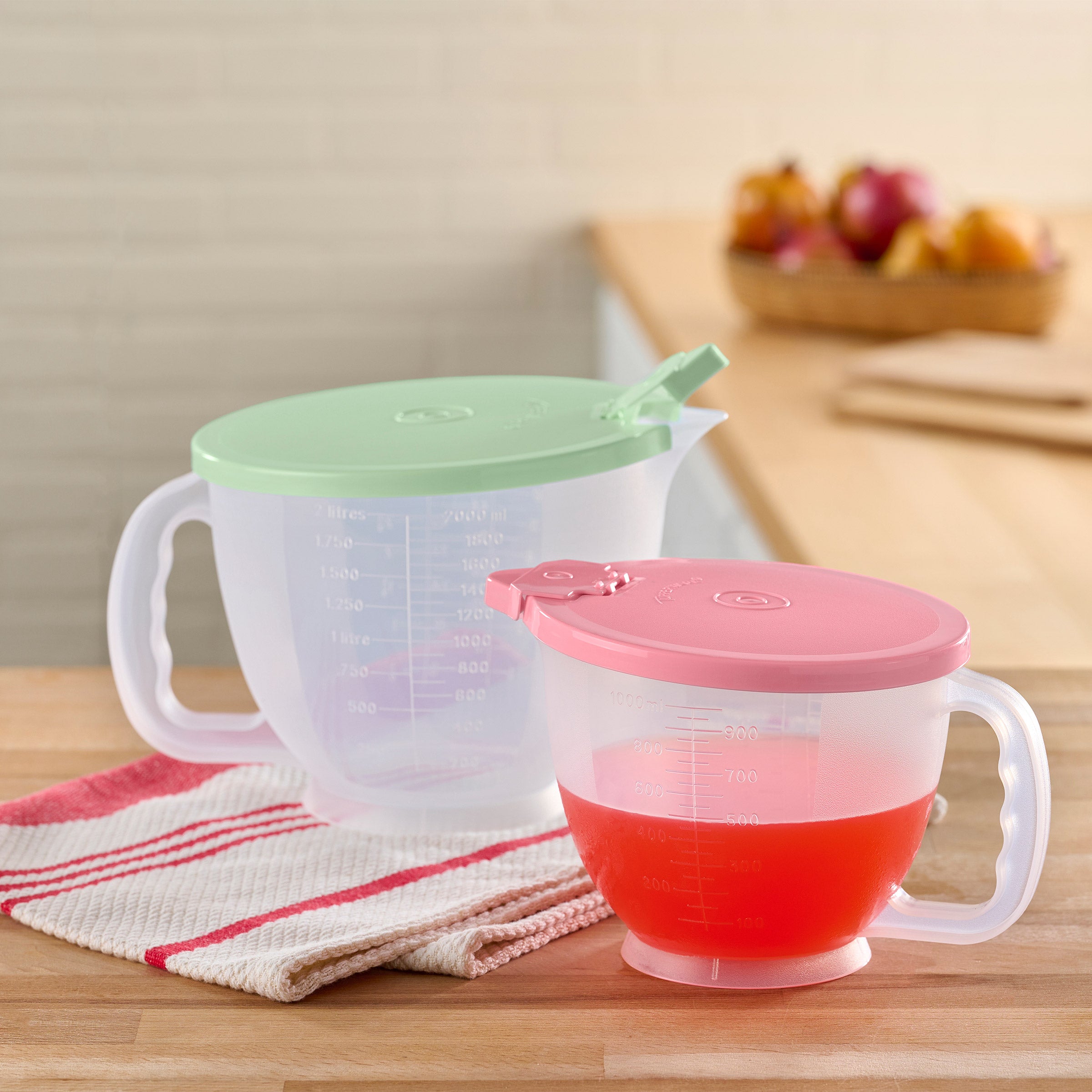 Tupperware Classic Mix-N-Store Pitcher Set, 4-piece | Costco