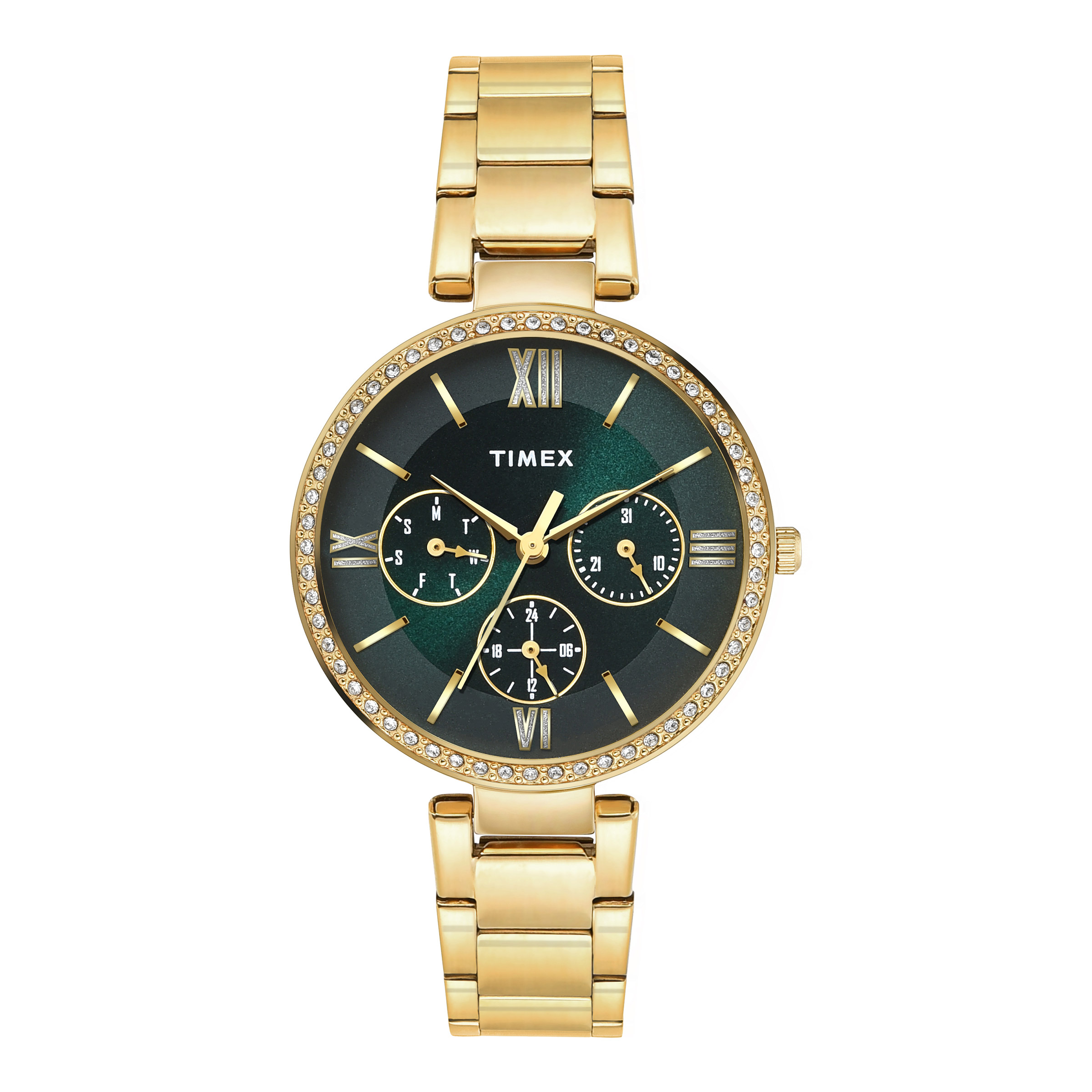 Timex Glitterati Green Dial Women's Watch