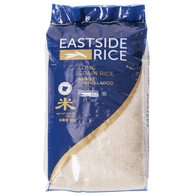 EASTSIDE RICE LLC LONG GRAIN RICE 25 LBS