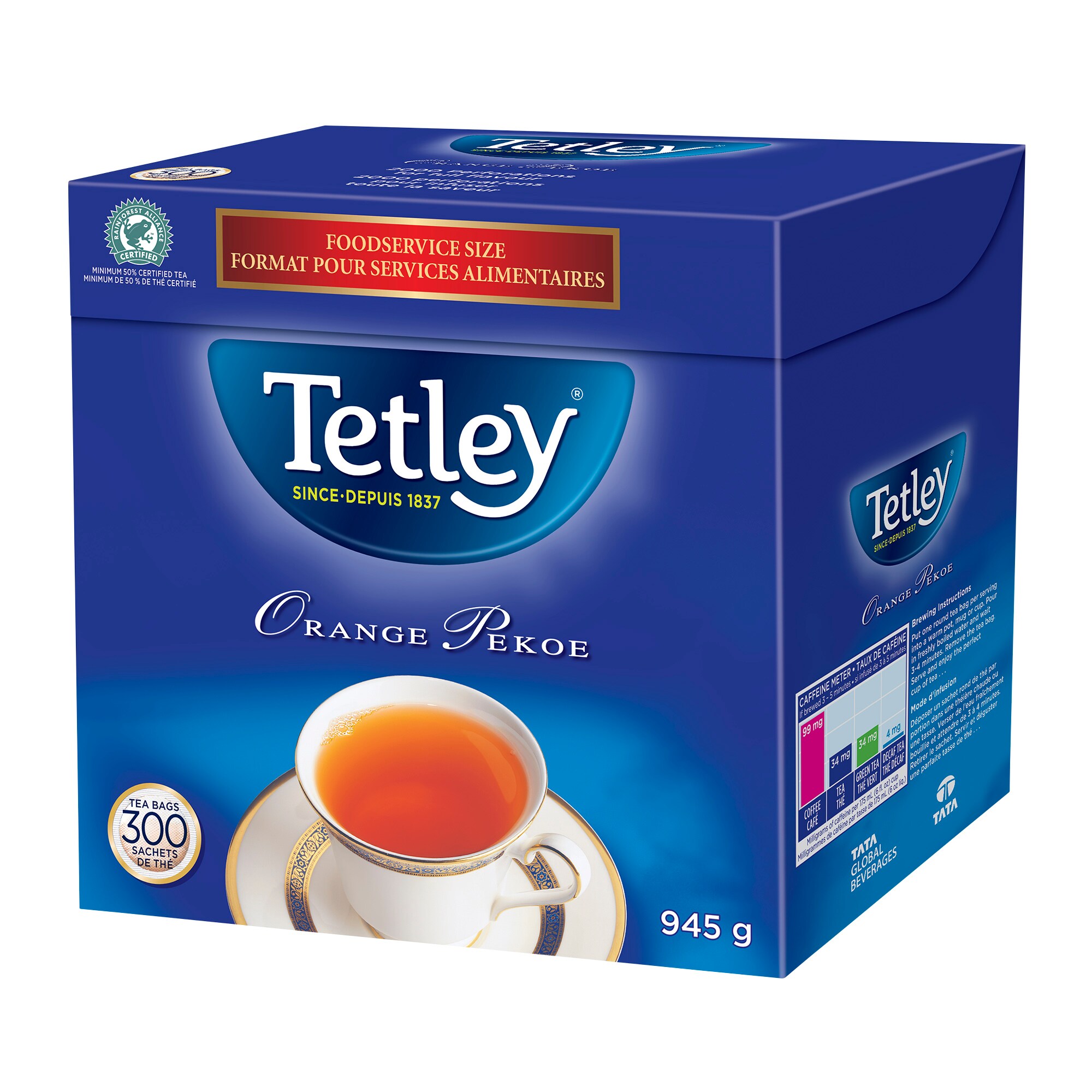 Tetley Orange Pekoe Tea, Pack of 300