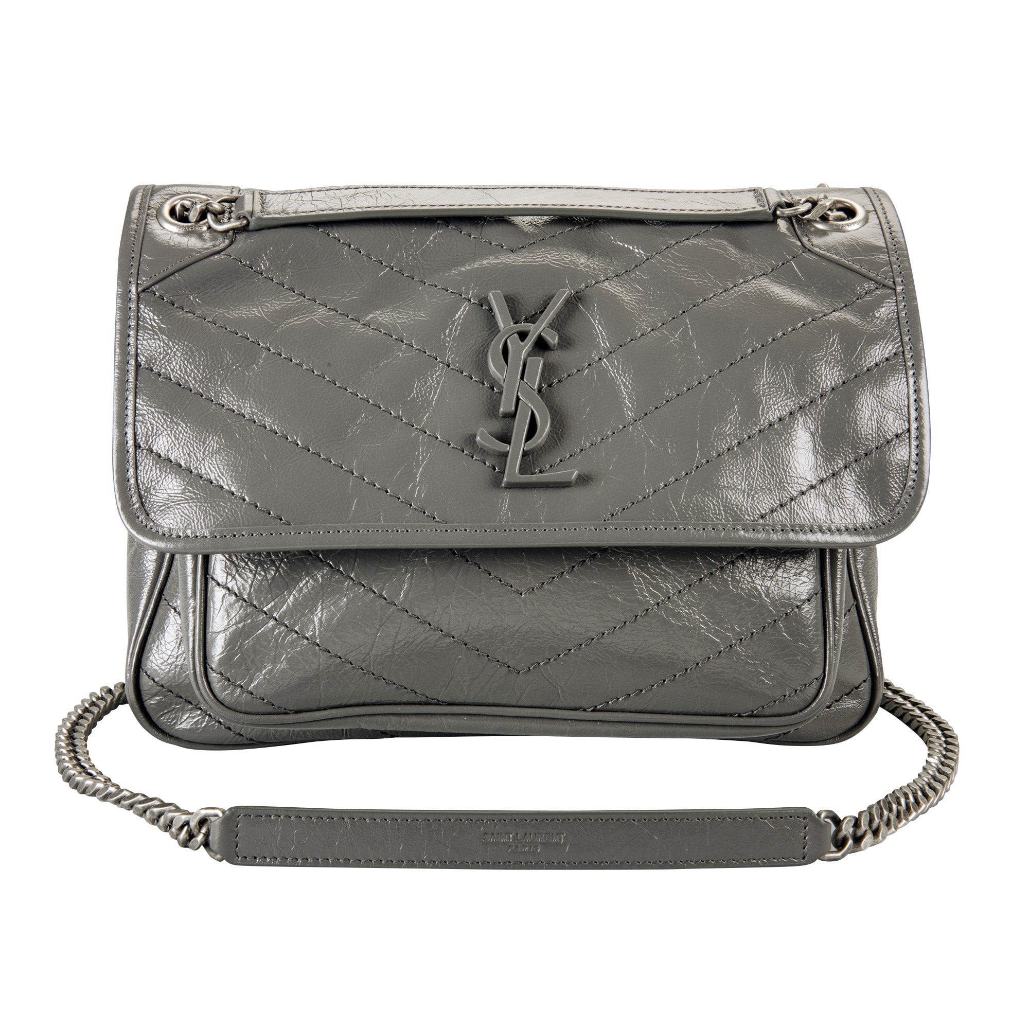 Yves Saint Laurent Med Niki Vintage Crossbody, Storm | Costco