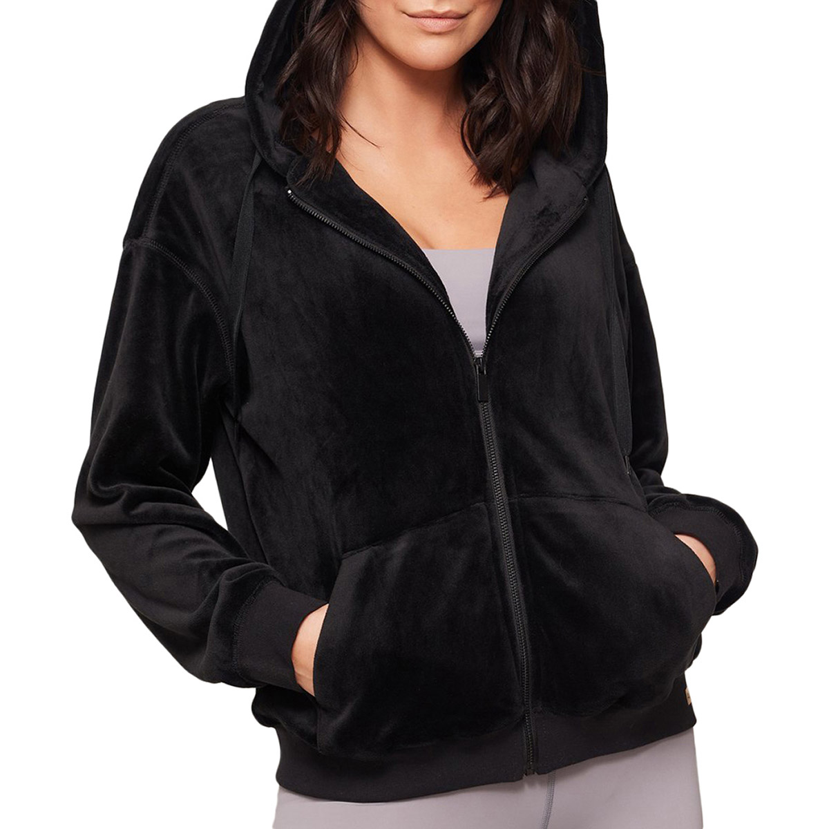 Aurum Women’s Double Sided Velour Hoodie