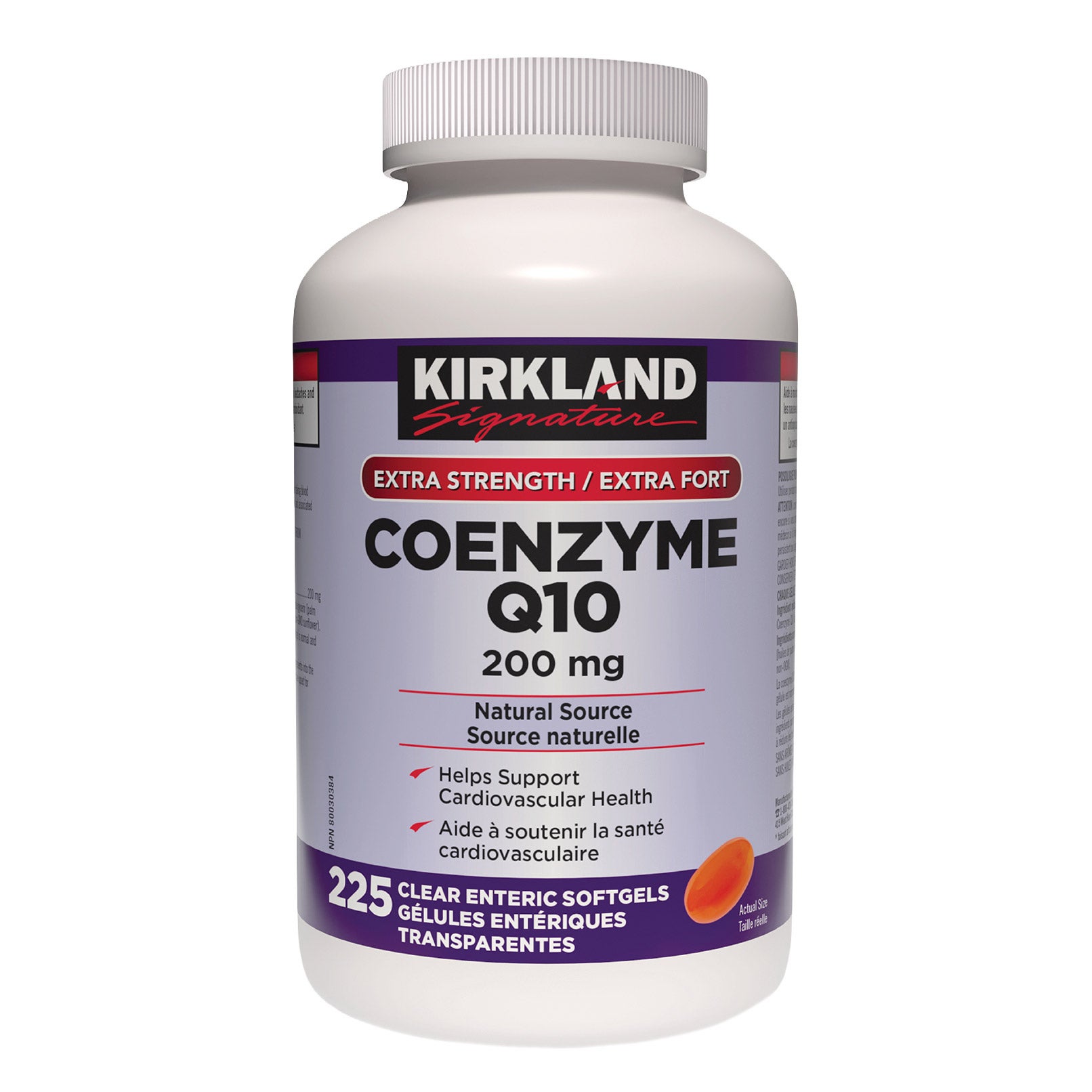健康・医学 Cokumico Kirkland Signature Coenzyme Q10 200 mg, 225 Clear Enteric Softgels
