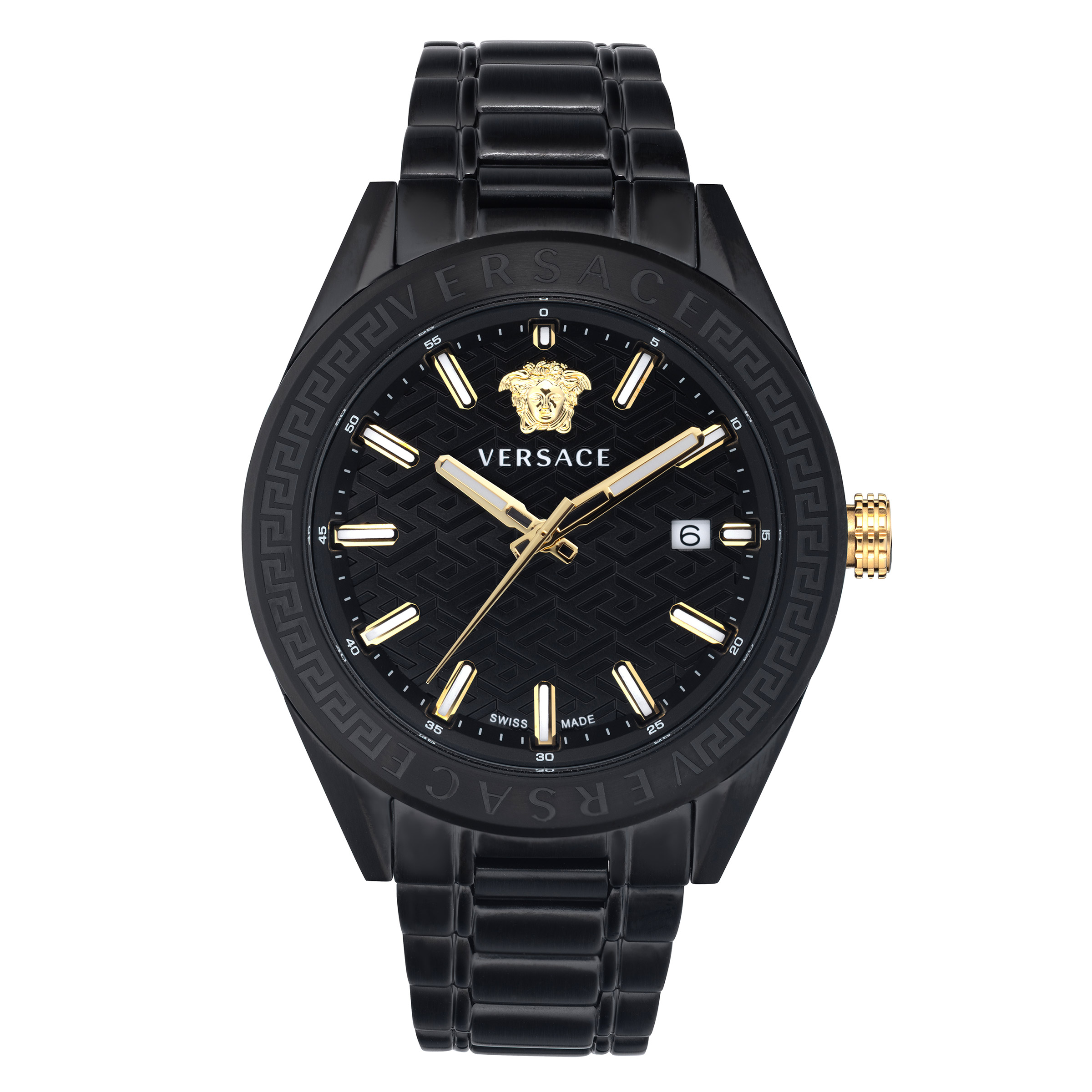 Versace V-Code Black Dial Men's Watch | Costco