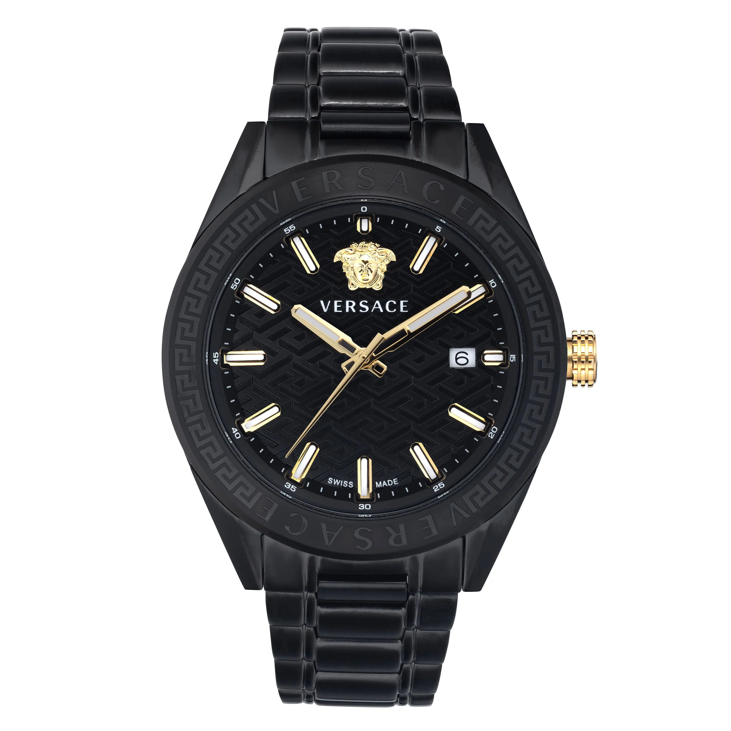 watako様 Versace V-Code Black Dial Men's Watch | Costco