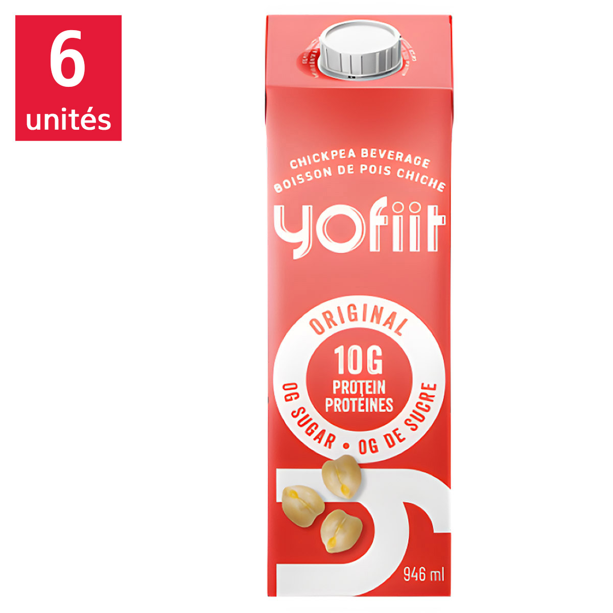 yonfa クーコーベスト　milk Yofiit High Protein Chickpea Milk, 6 × 946 mL | Costco