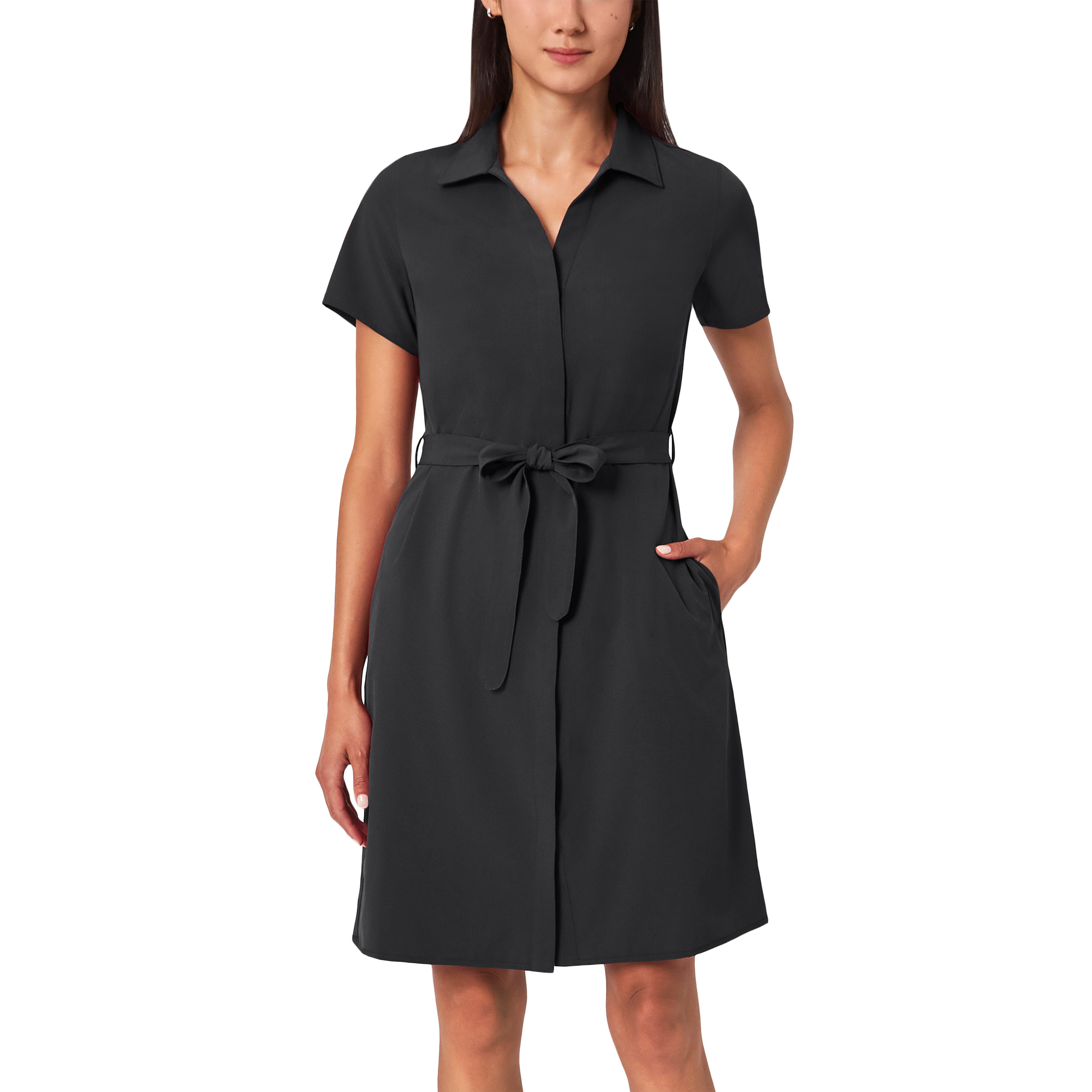 modern ambition dress shirt Modern Ambition Women's Short Sleeve Shirt Dress