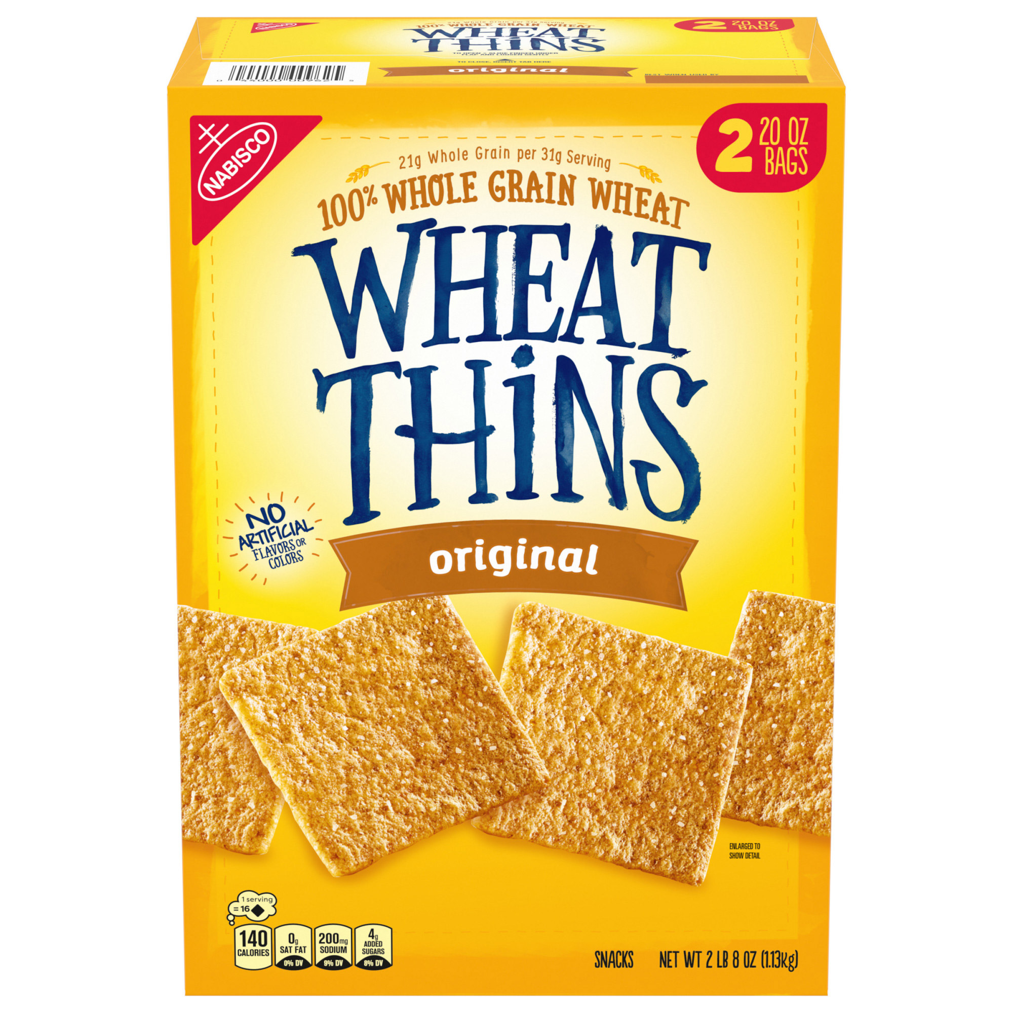 Wheat Thins Whole Grain Wheat Crackers  Original  40 oz