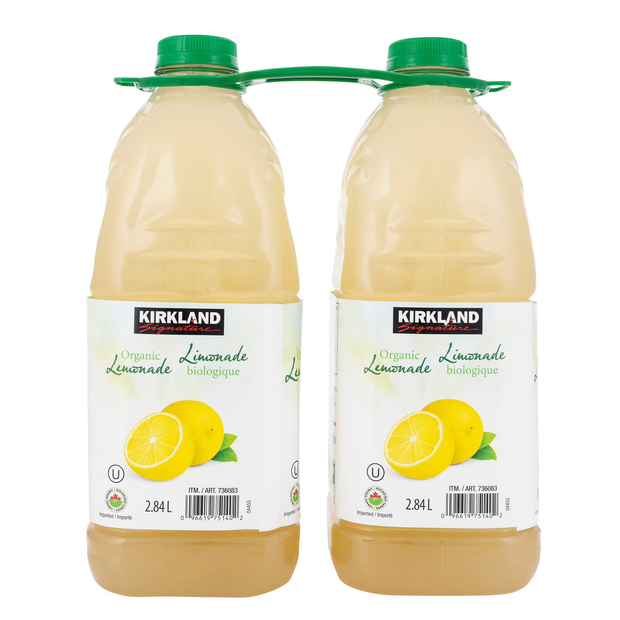 Kirkland Signature Organic Lemonade, 2.84 L, 2-count