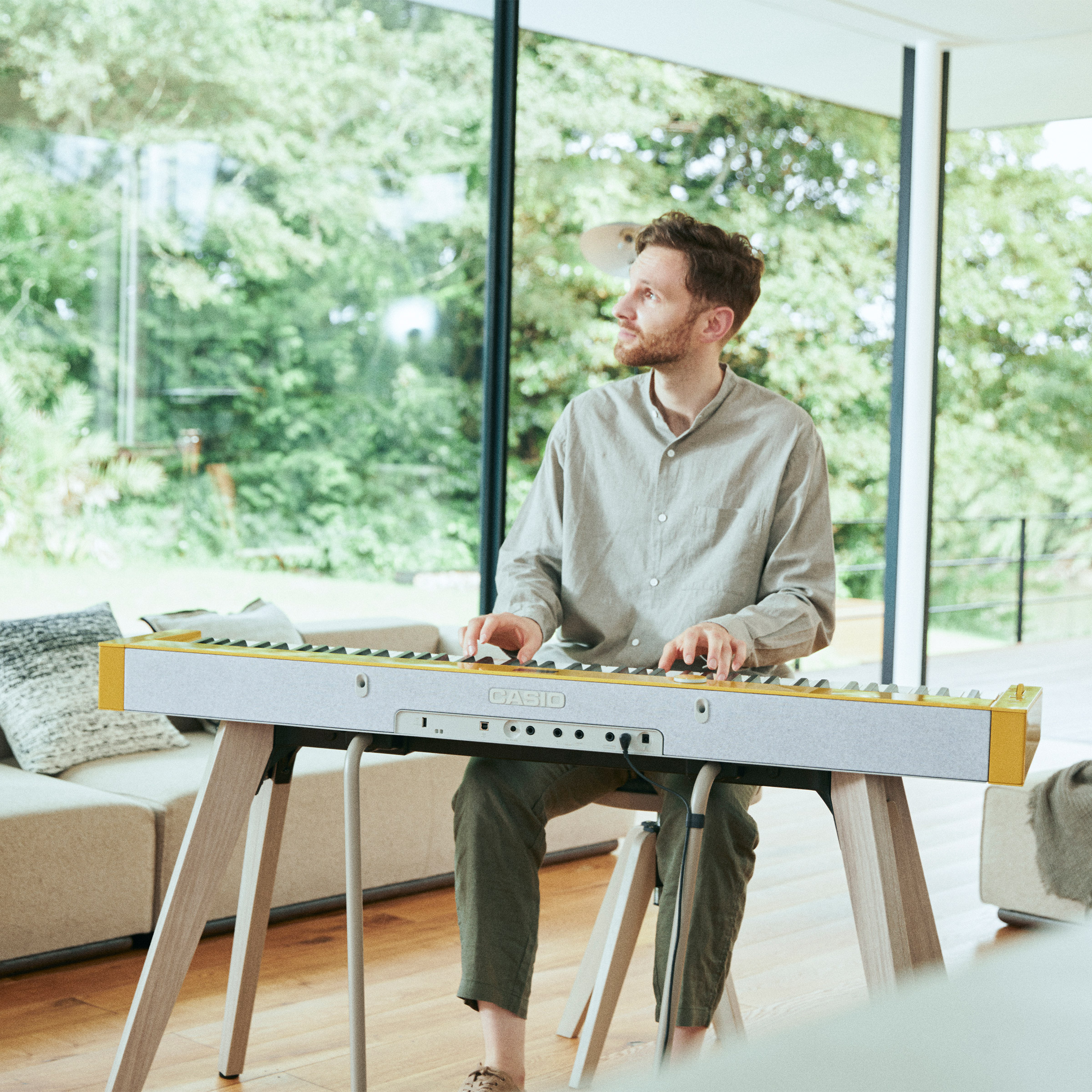 CASIO Privia PX-S7000HM Digital Piano with Stand, Three-Pedal