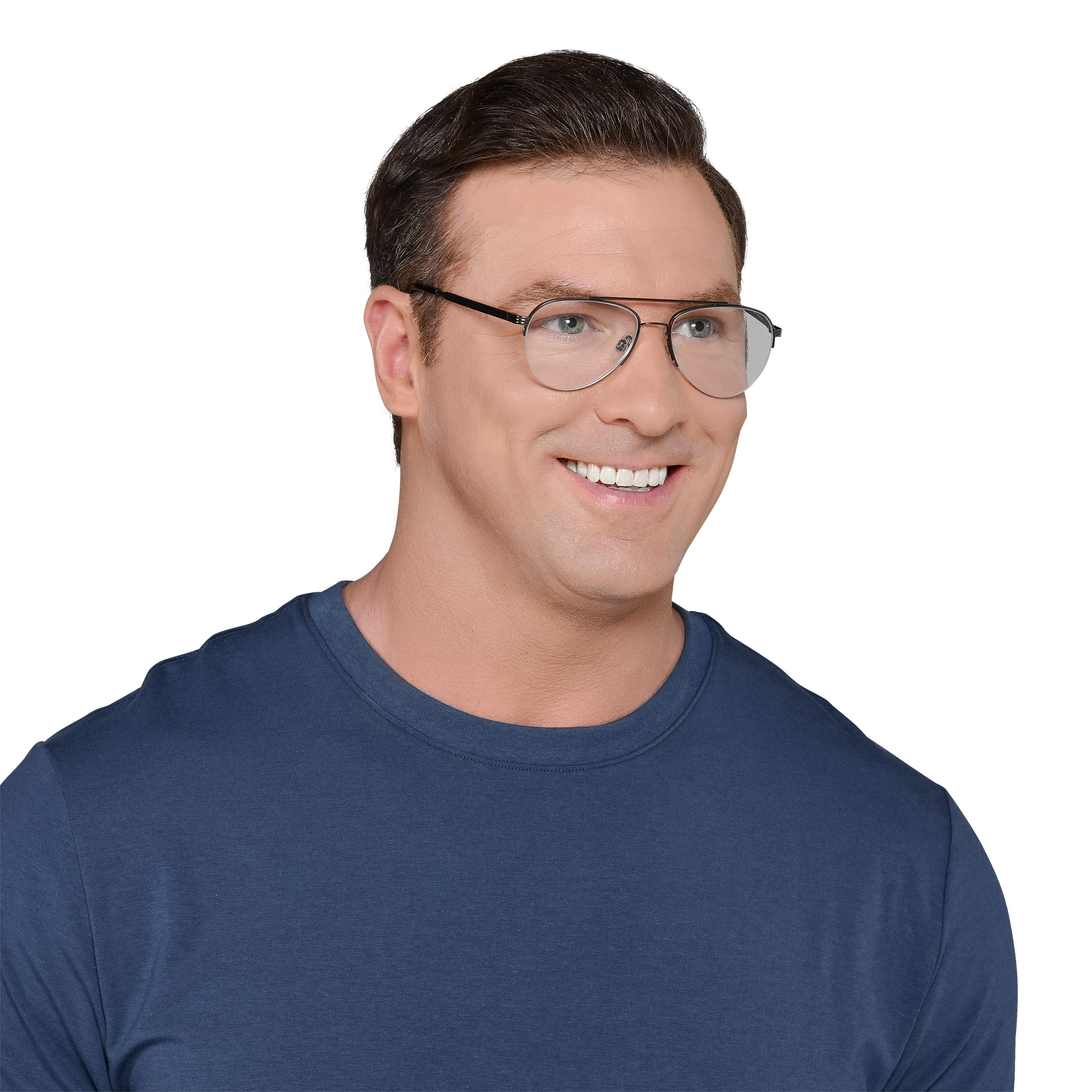 Design Optics by Foster Grant #760 Semi-Rim Aviator Reading