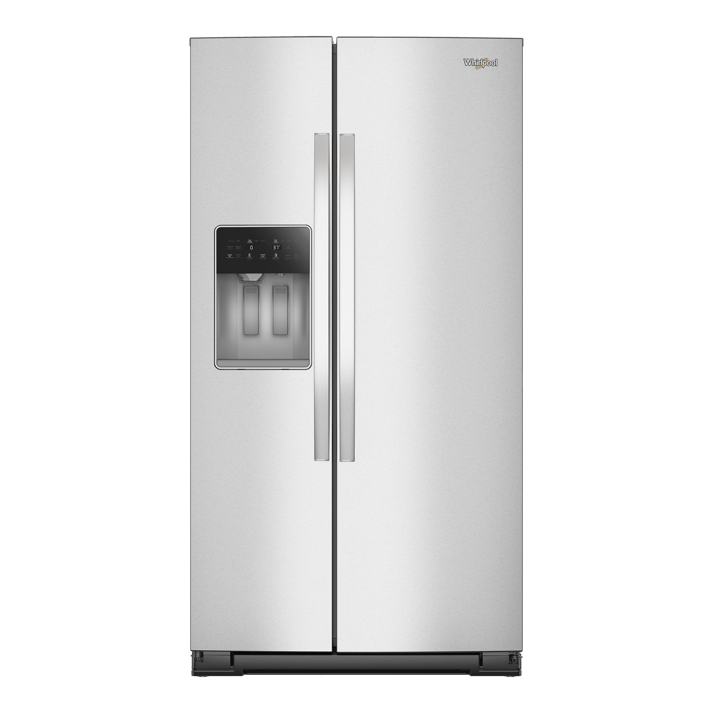 Whirlpool 28.5 cu. ft. Side-by-Side Refrigerator with Exterior Ice and Water Dispenser in Fingerprint Resistant Stainless Steel