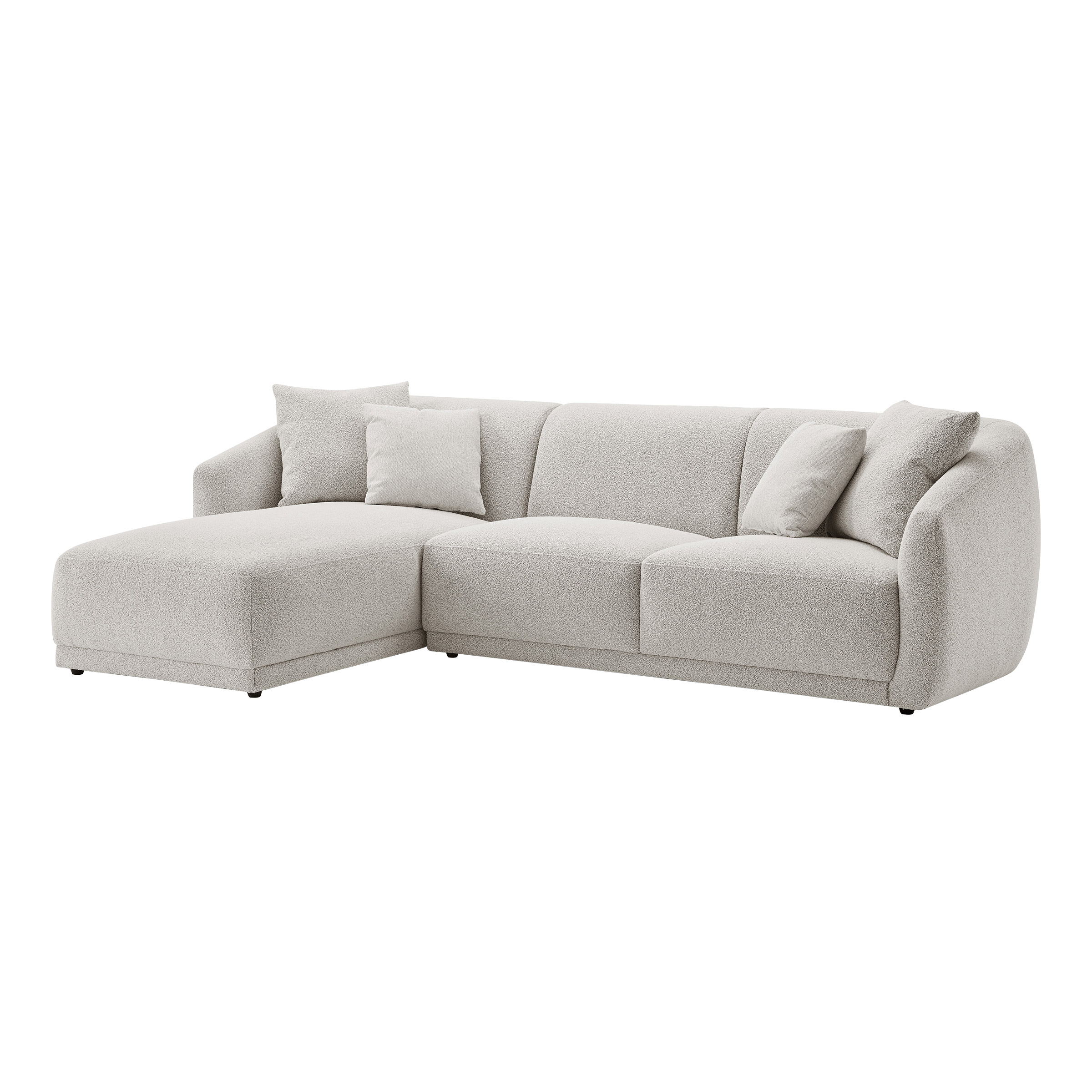 Deca Fabric Sofa with Left-hand Facing Chaise