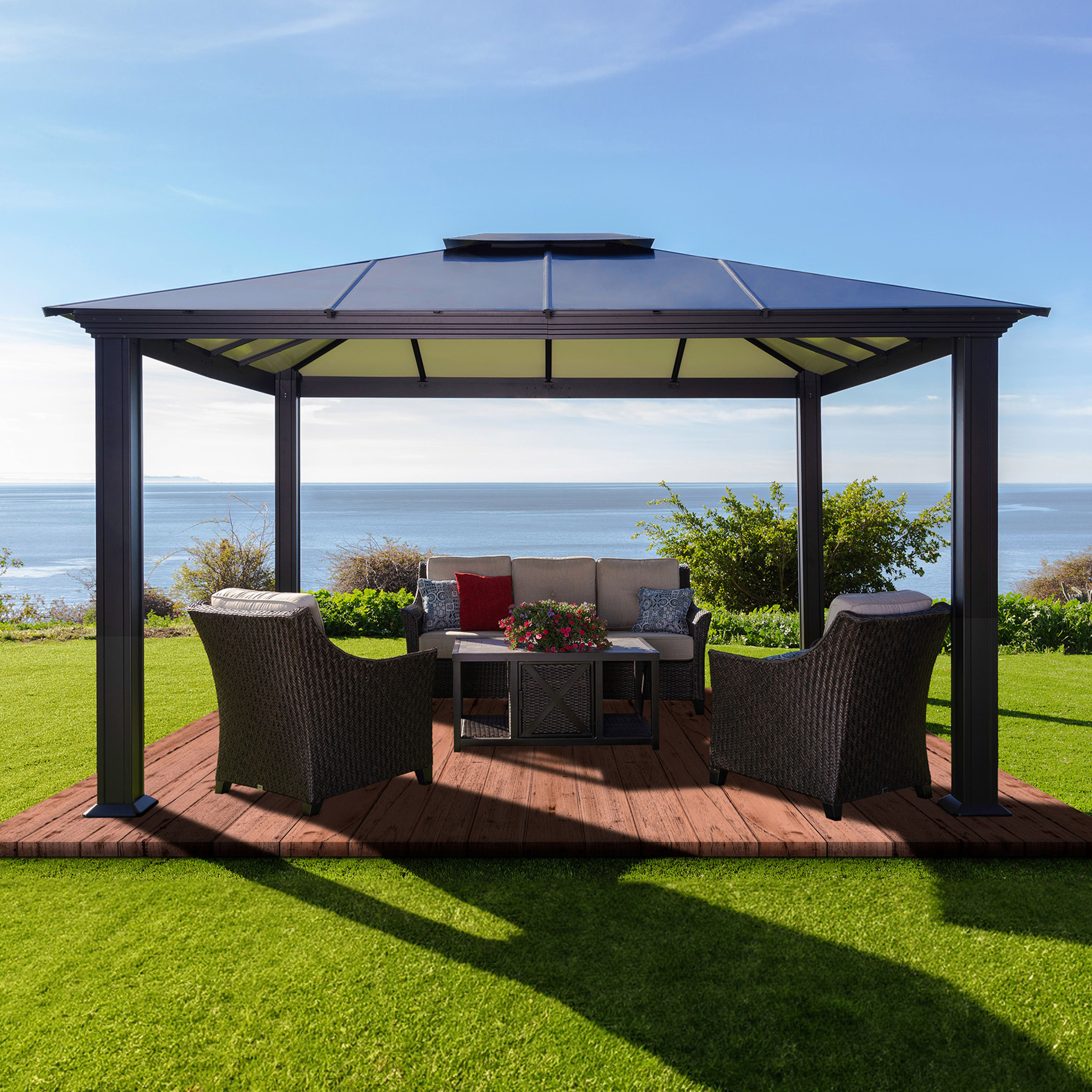 Paragon Outdoor Santa Monica Aluminum Gazebo