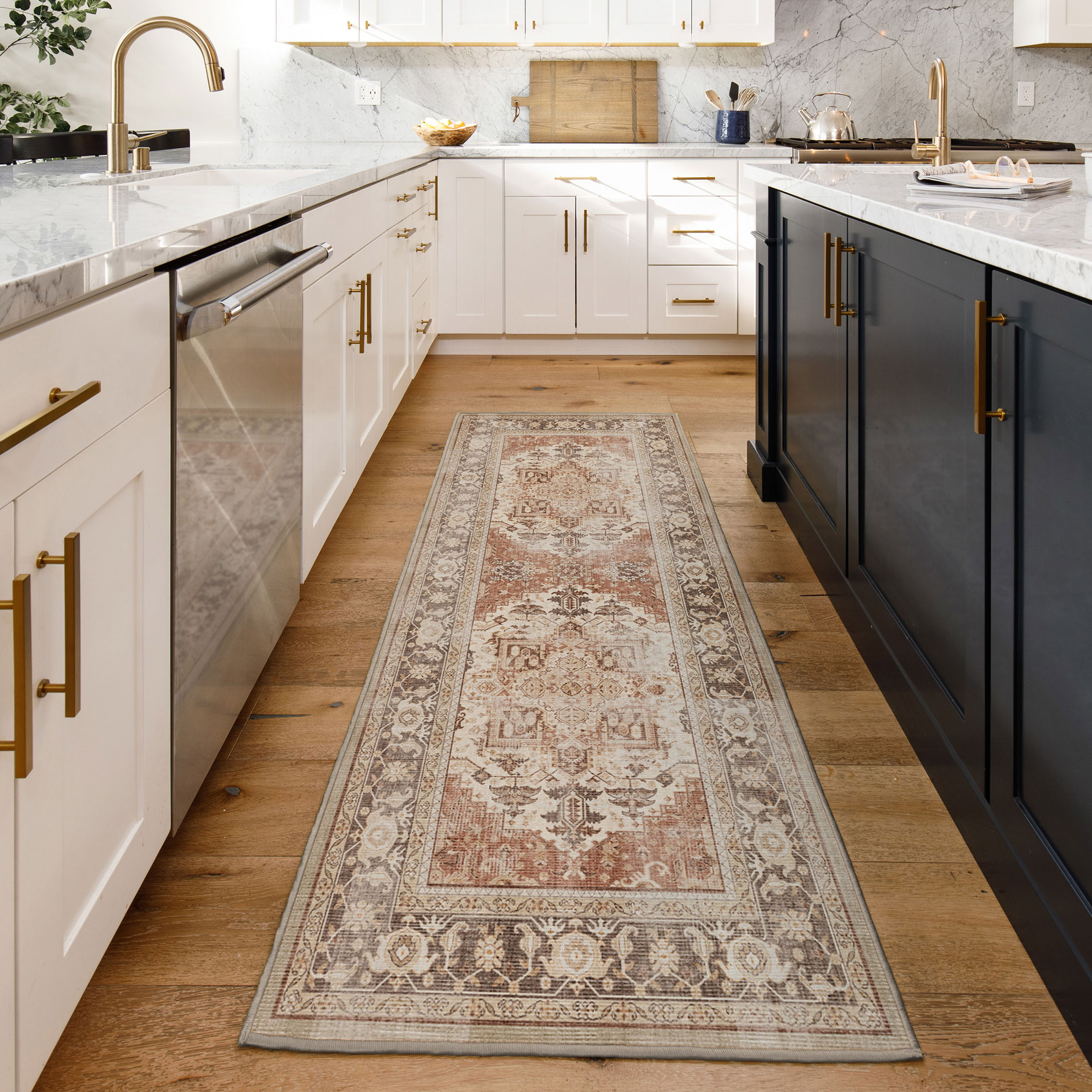 Ruggable Flatwoven Washable Helena Runner Rug, 2'6
