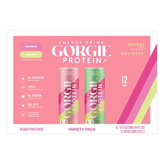 GORGIE PROTEIN ENERGY VARIETY PACK 12 CT / 12 OZ