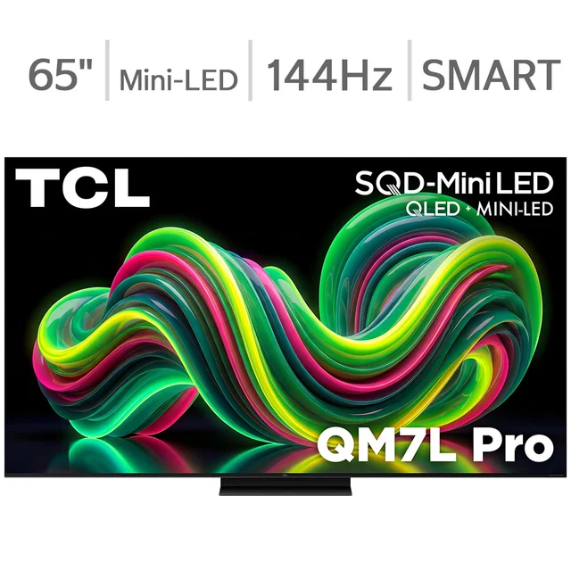 TCL 65" Class - QM7L Pro Series - 4K UHD SQD-Mini LED Smart TV - Allstate 3-Year Protection Plan Bundle Included for 5 Years of Total Coverage*
