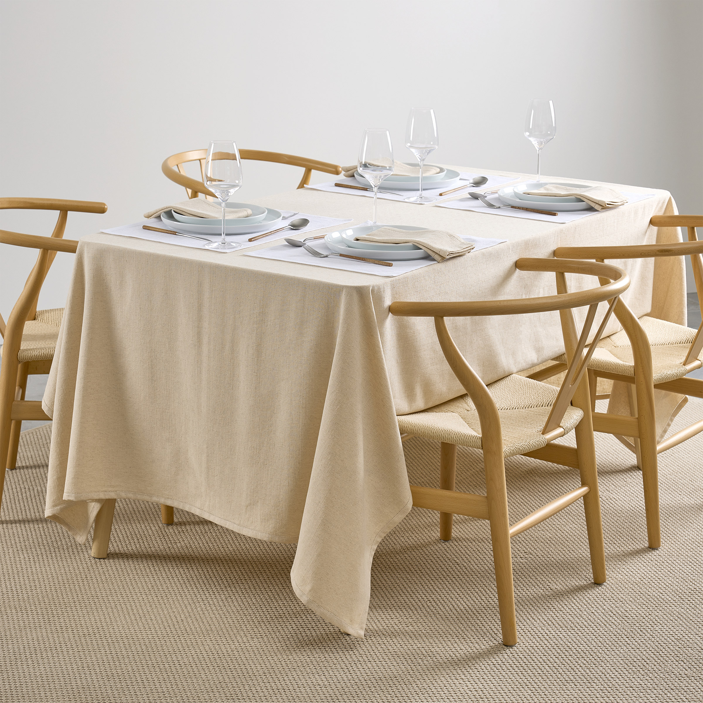 House & Home by Lynda Reeves European Collection - Cotton Linen Tablecloth